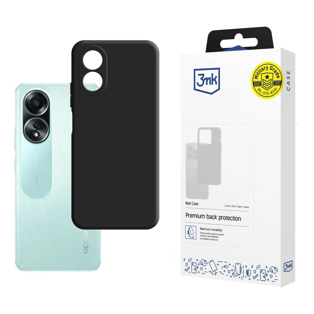 3mk Matt Case чехол для Oppo A58 4G - чёрный