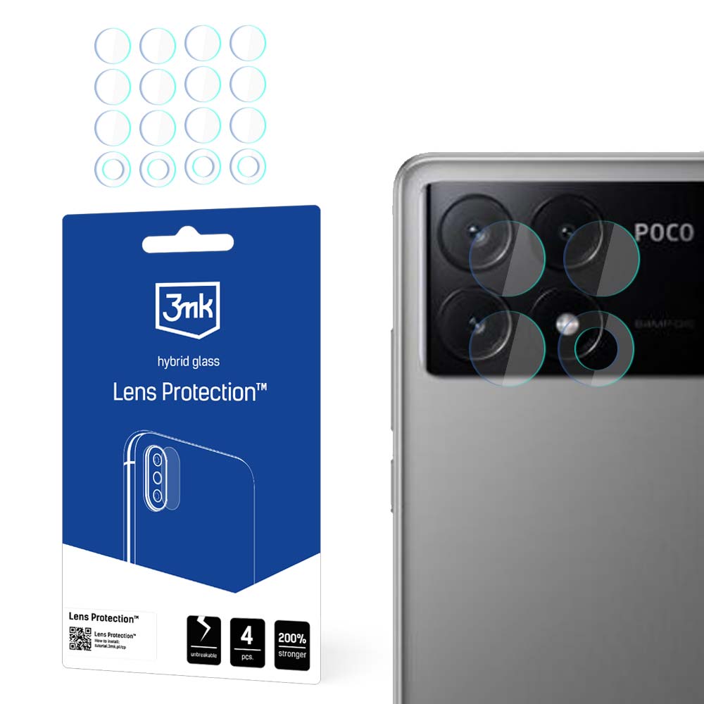 3mk Lens Protection™ гибридное стекло для камеры Xiaomi Poco X6 Pro 5G