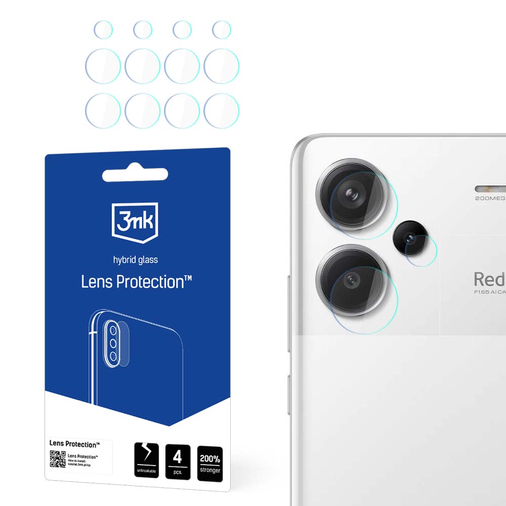 Гибридное стекло камеры 3mk Lens Protection™ для Xiaomi Redmi Note 13 Pro+