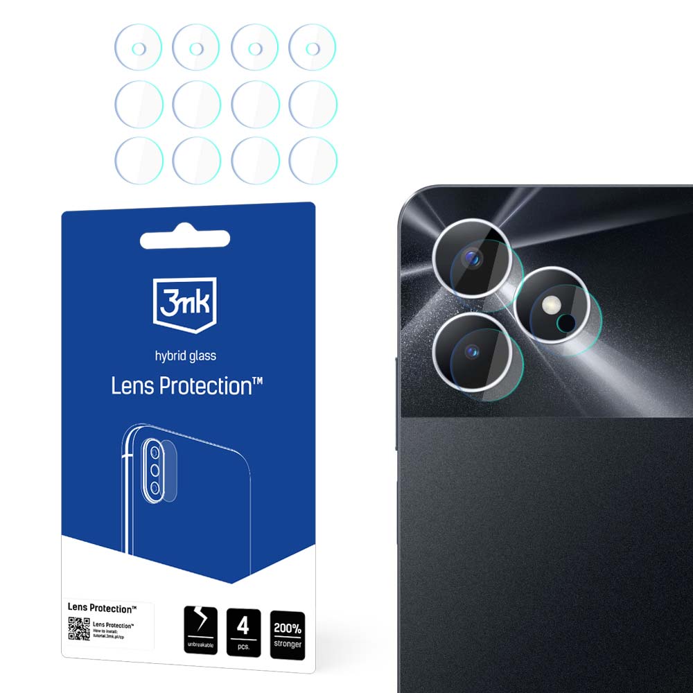 Гибридное стекло камеры 3mk Lens Protection™ для Realme Note 50