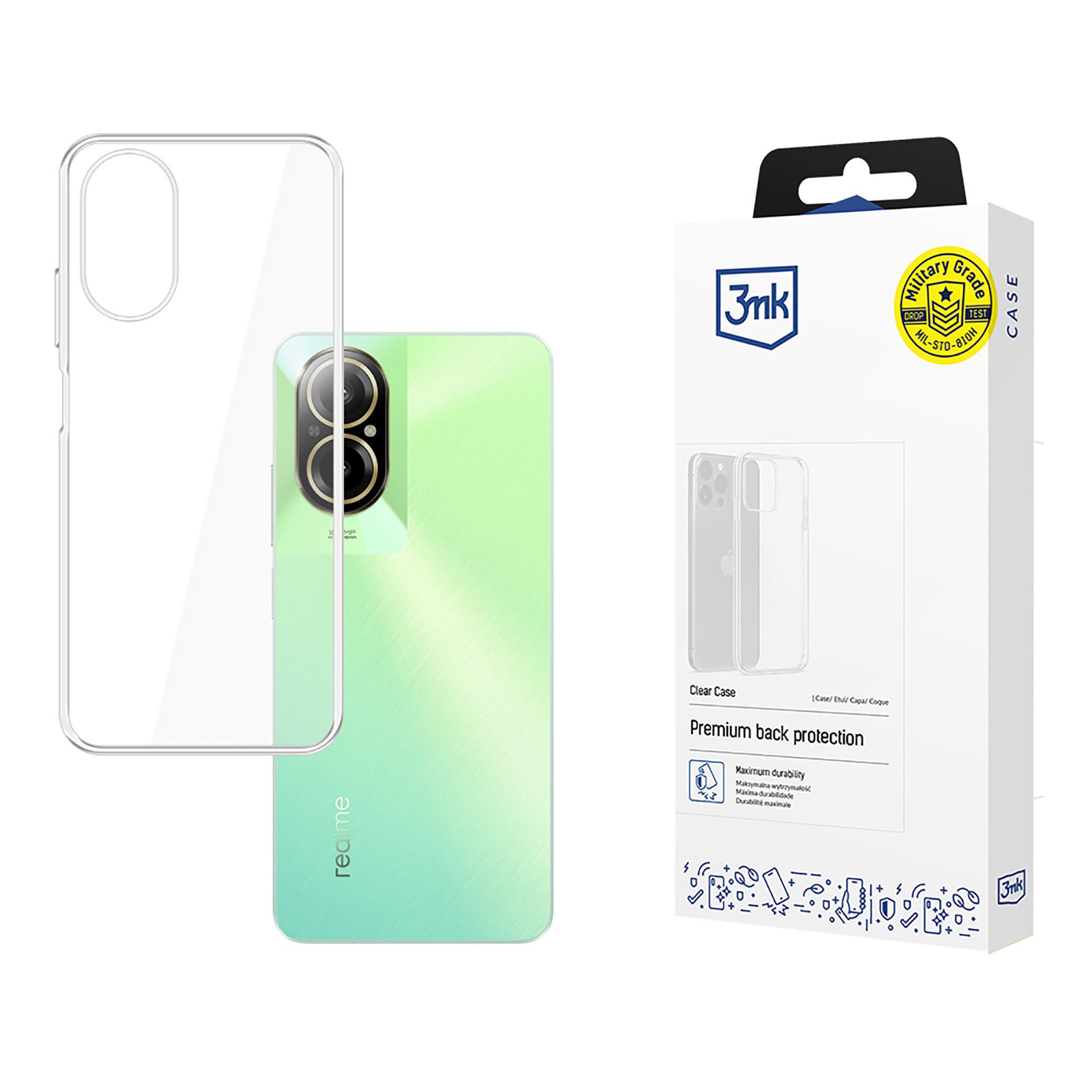 Прозрачный чехол 3mk Clear Case для Xiaomi Realme C67 - прозрачный