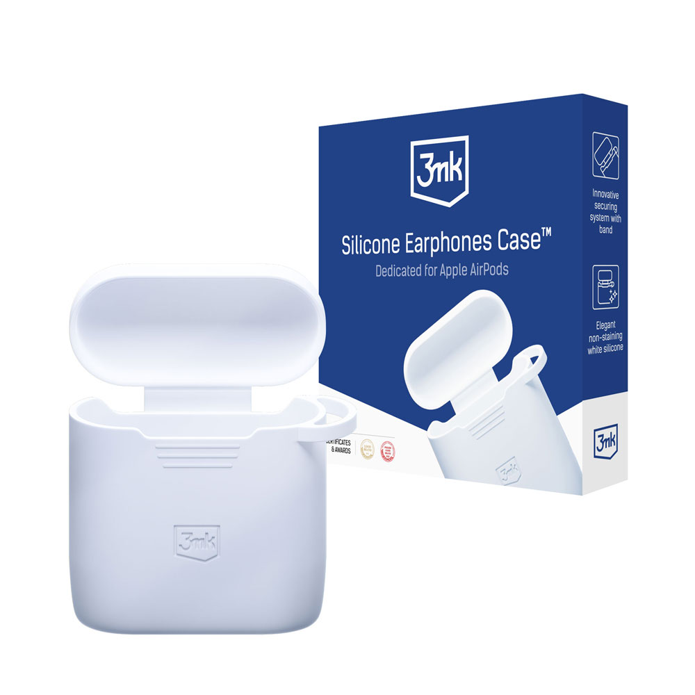 3mk Silikoninis AirPods dėklas AirPods 2 - baltas