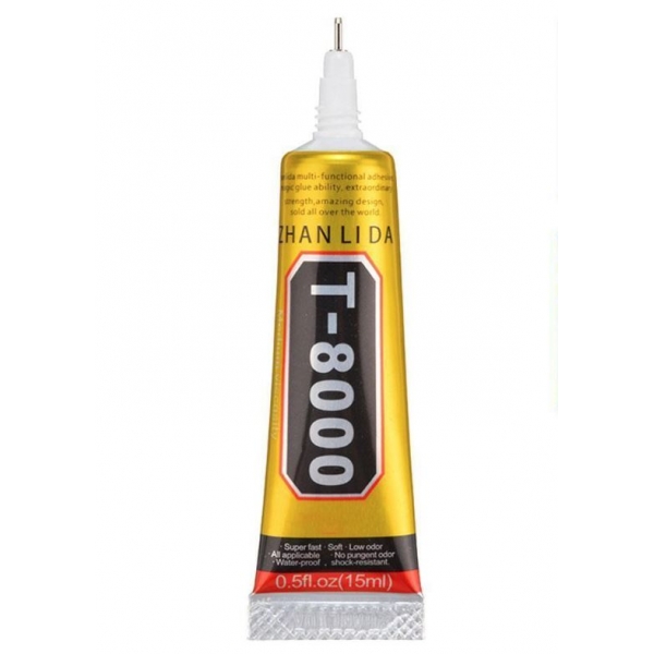 Universalūs klijai T8000 15ml (tinka telefonų rėmelių klijavimui)