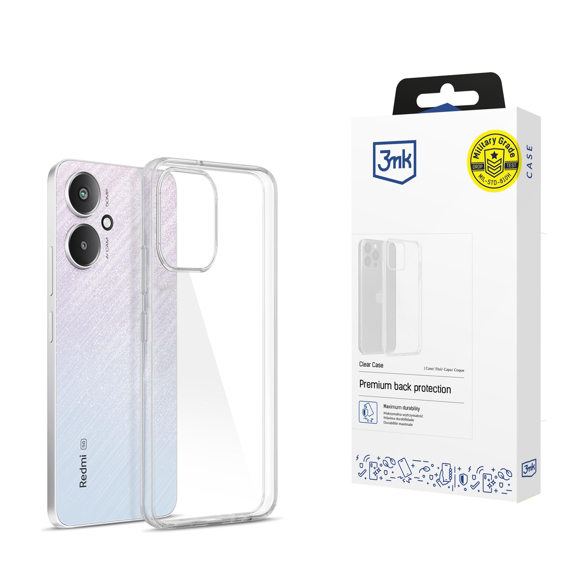 3mk Clear Case чехол Xiaomi Redmi 13C 5G - прозрачный