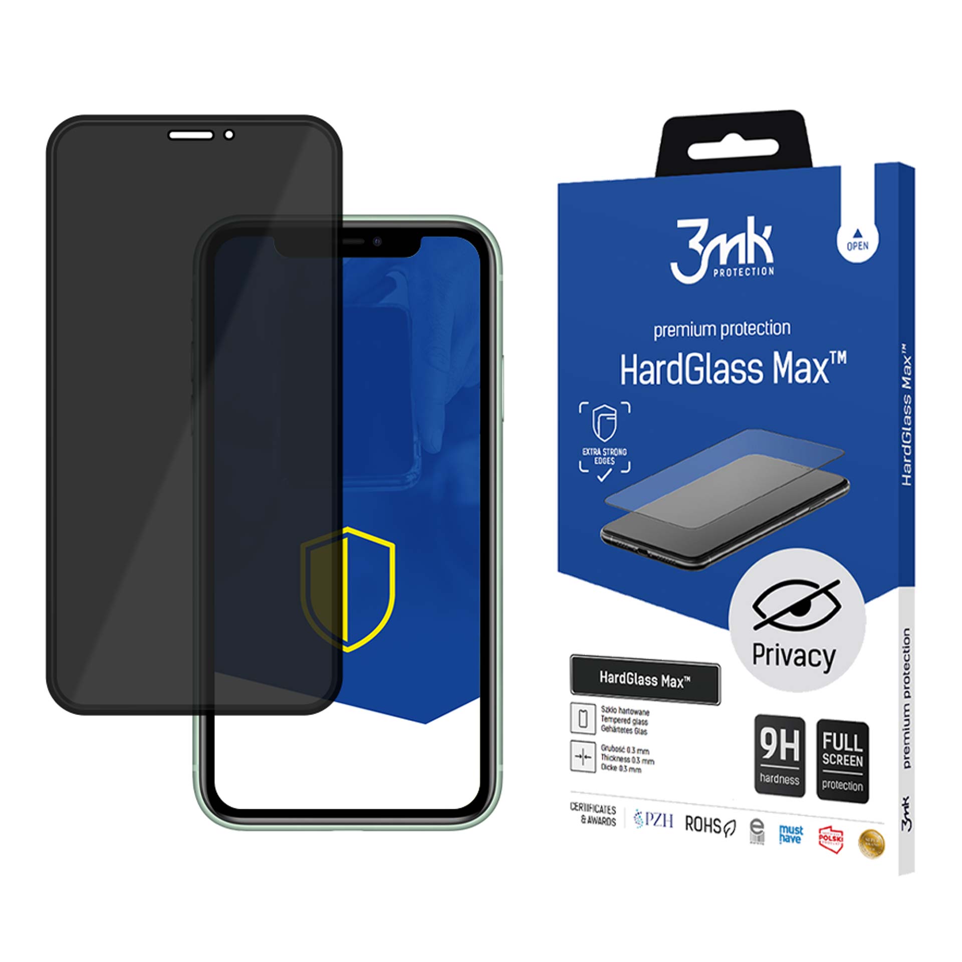 3mk Hard Glass Max Privacy чёрный iPhone 11