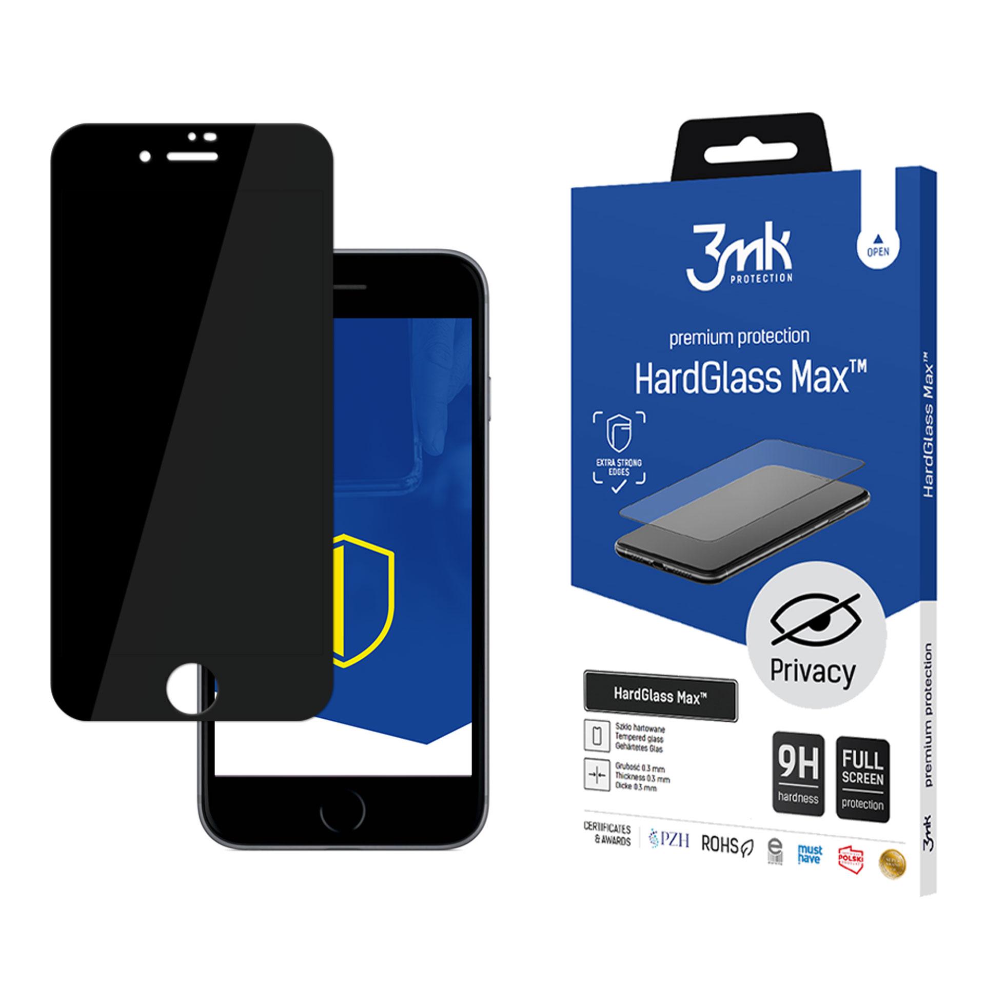9H Privatumo stiklas 3mk HardGlass Max Privacy iPhone 7