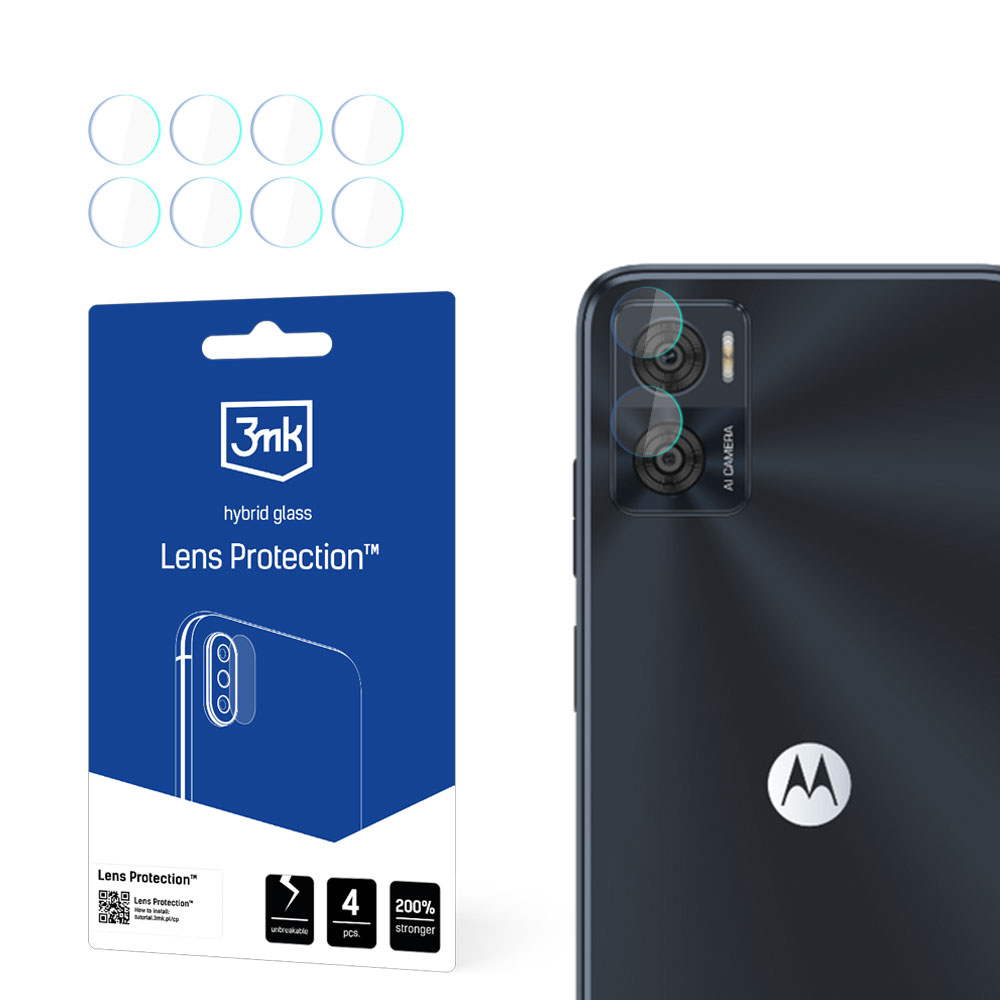 3mk Lens Protection™ гибридное стекло камеры для Motorola Moto E22 / E22i