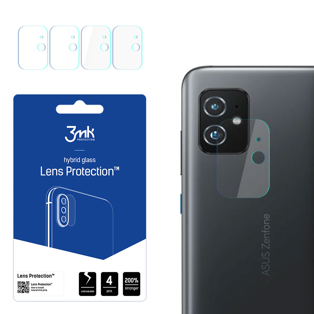 3mk Lens Protection™ hibridinis kameros stiklas Asus Zenfone 8