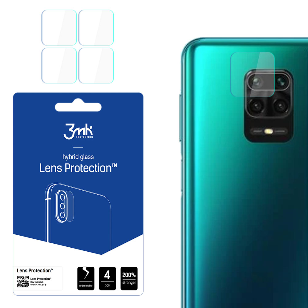 3mk Lens Protection™ гибридное стекло камеры для Xiaomi Redmi Note 9 Pro Max