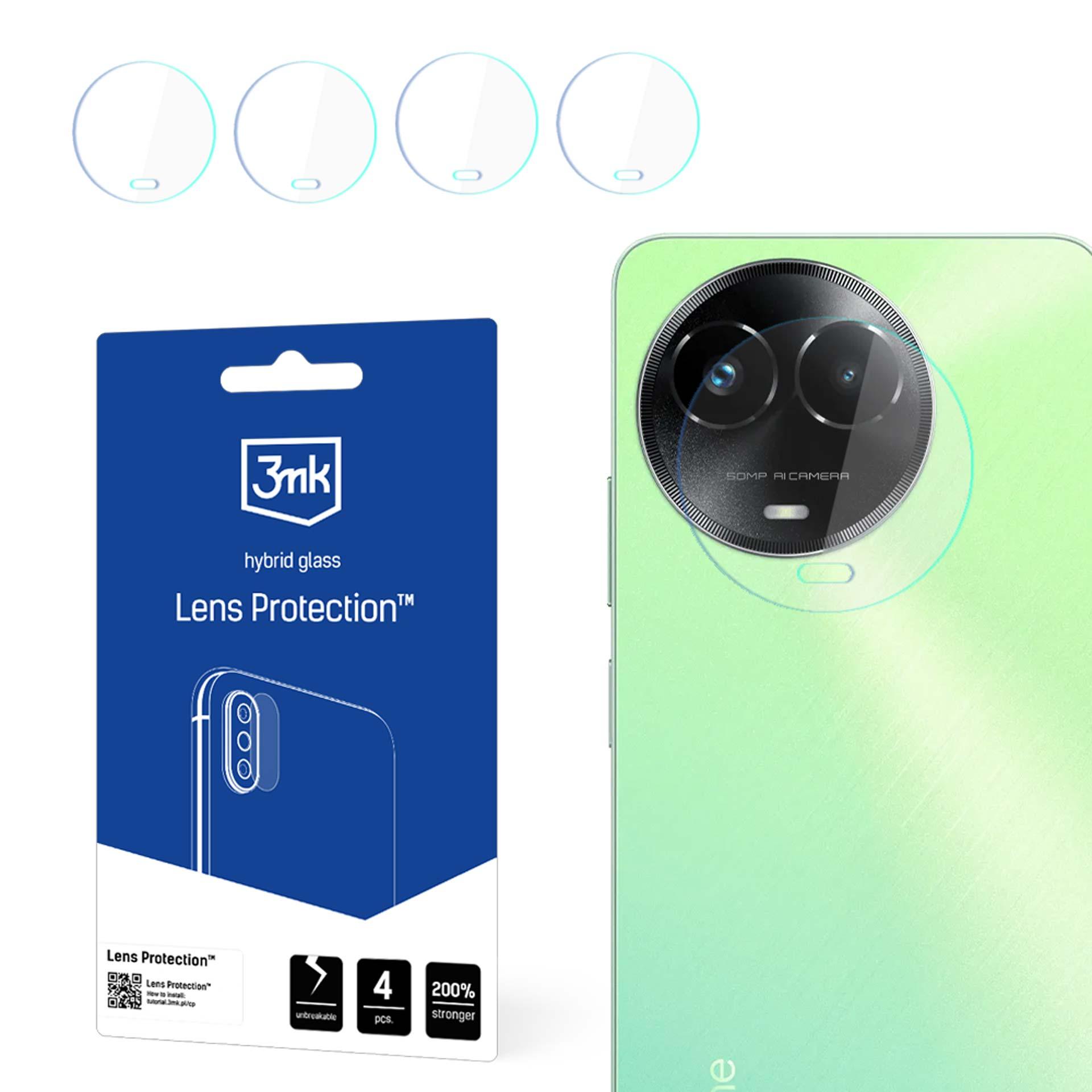 3mk Lens Protection™ гибридное стекло камеры для Realme C67