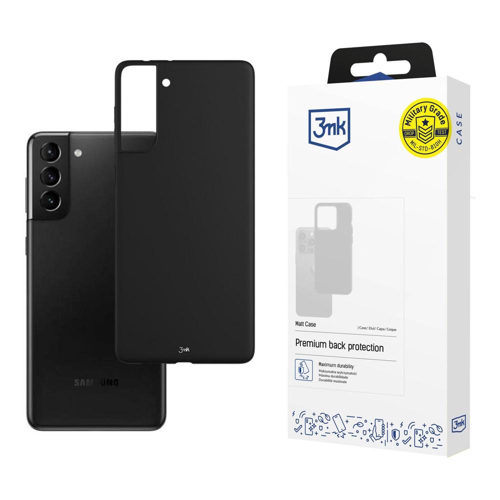Чехол 3mk Matt для Samsung Galaxy S21+ 5G - чёрный
