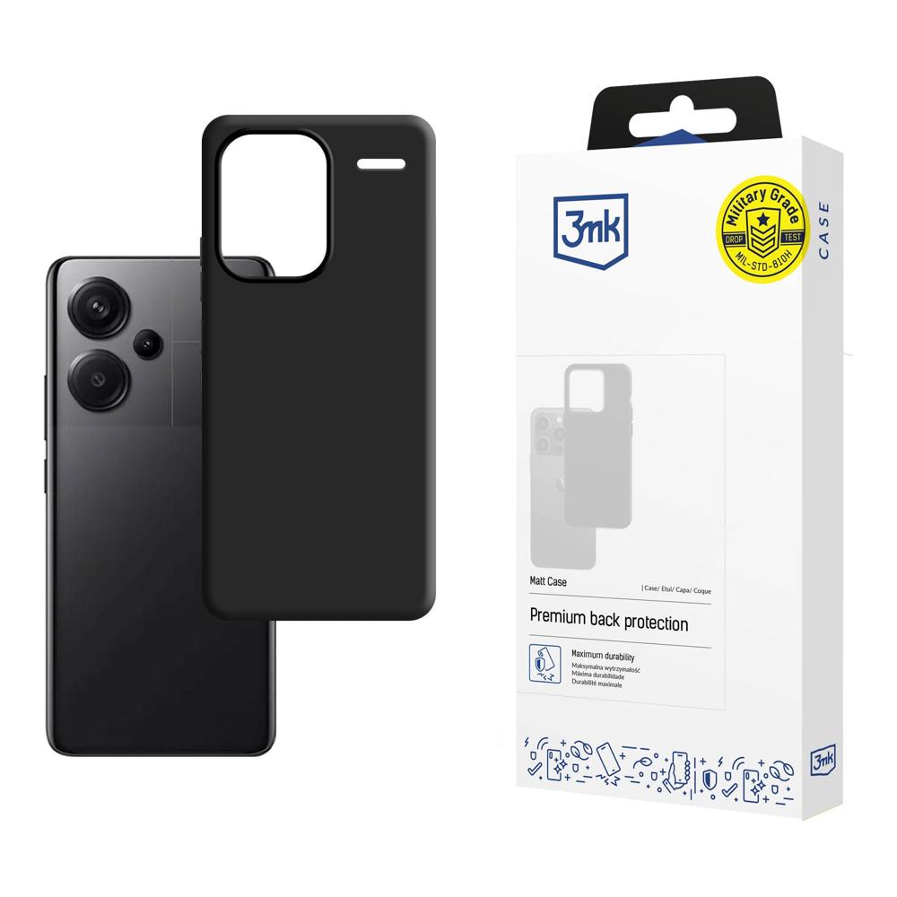 3mk Matinis dėklas telefonui Xiaomi Redmi Note 13 Pro+ - juodas