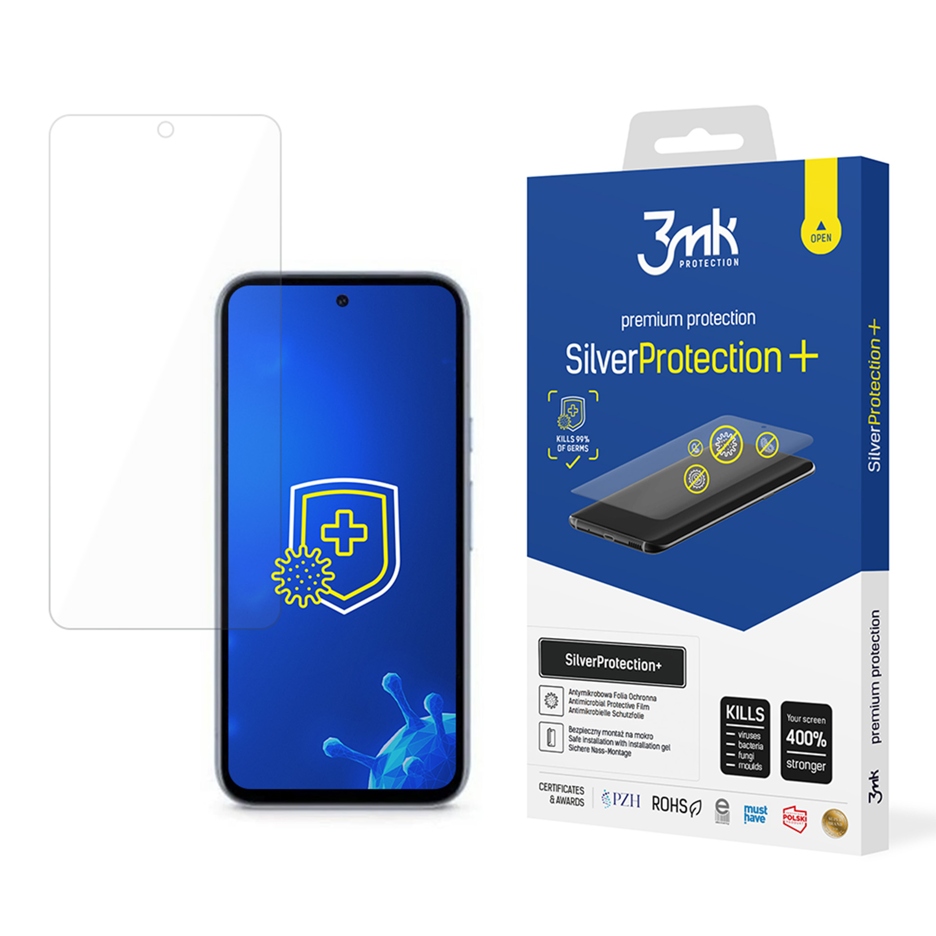 Антибактериальная защитная пленка 3mk SilverProtection+ Google Pixel 8A 5G