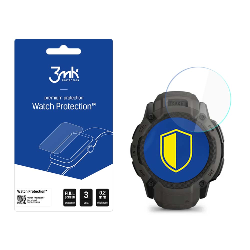 3mk laikrodžio apsauga™ v. FlexibleGlass hibridinis stiklas Garmin Instinct 2X