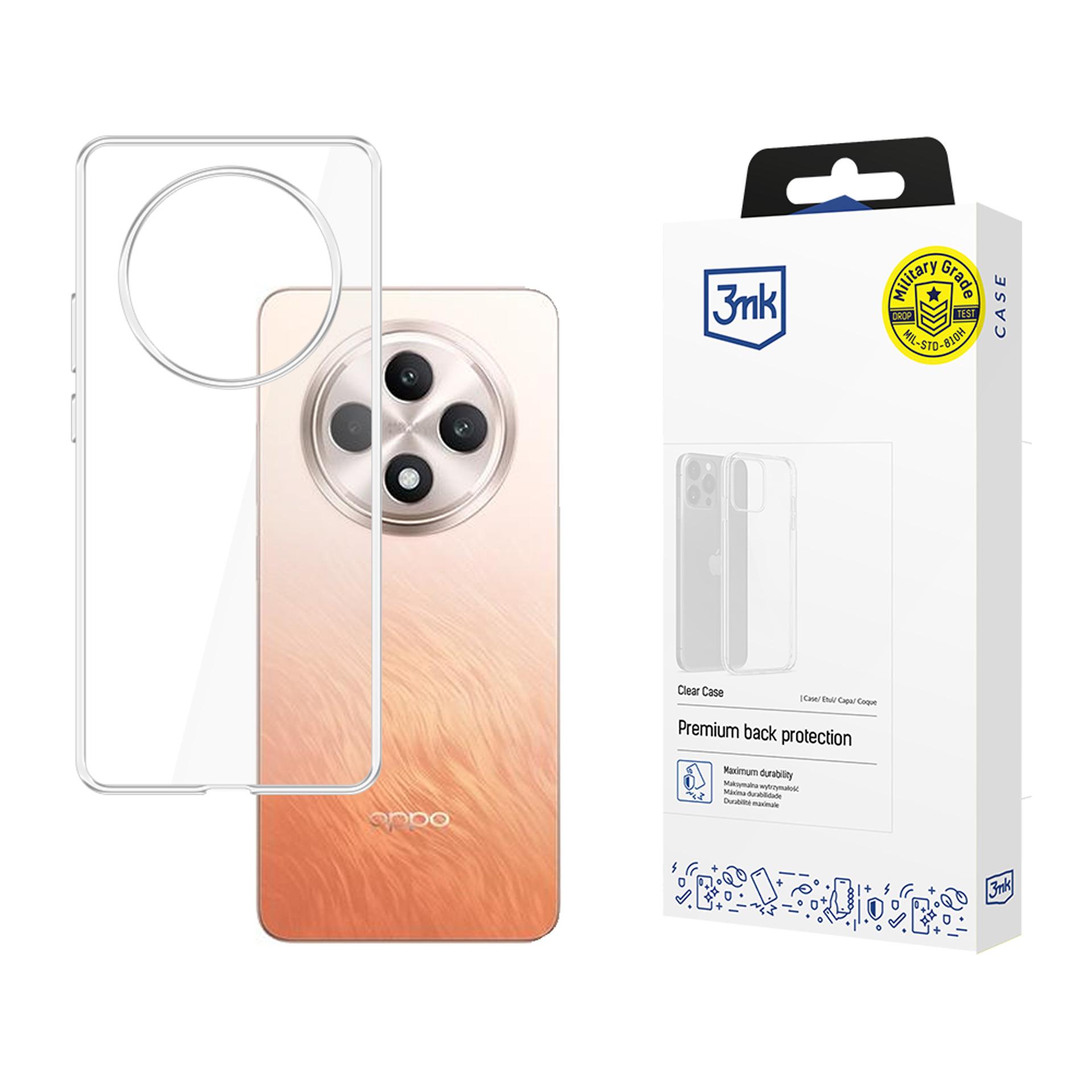 3mk Skaidrus dėklas telefonui Oppo Reno 12 F\\Fs - skaidrus
