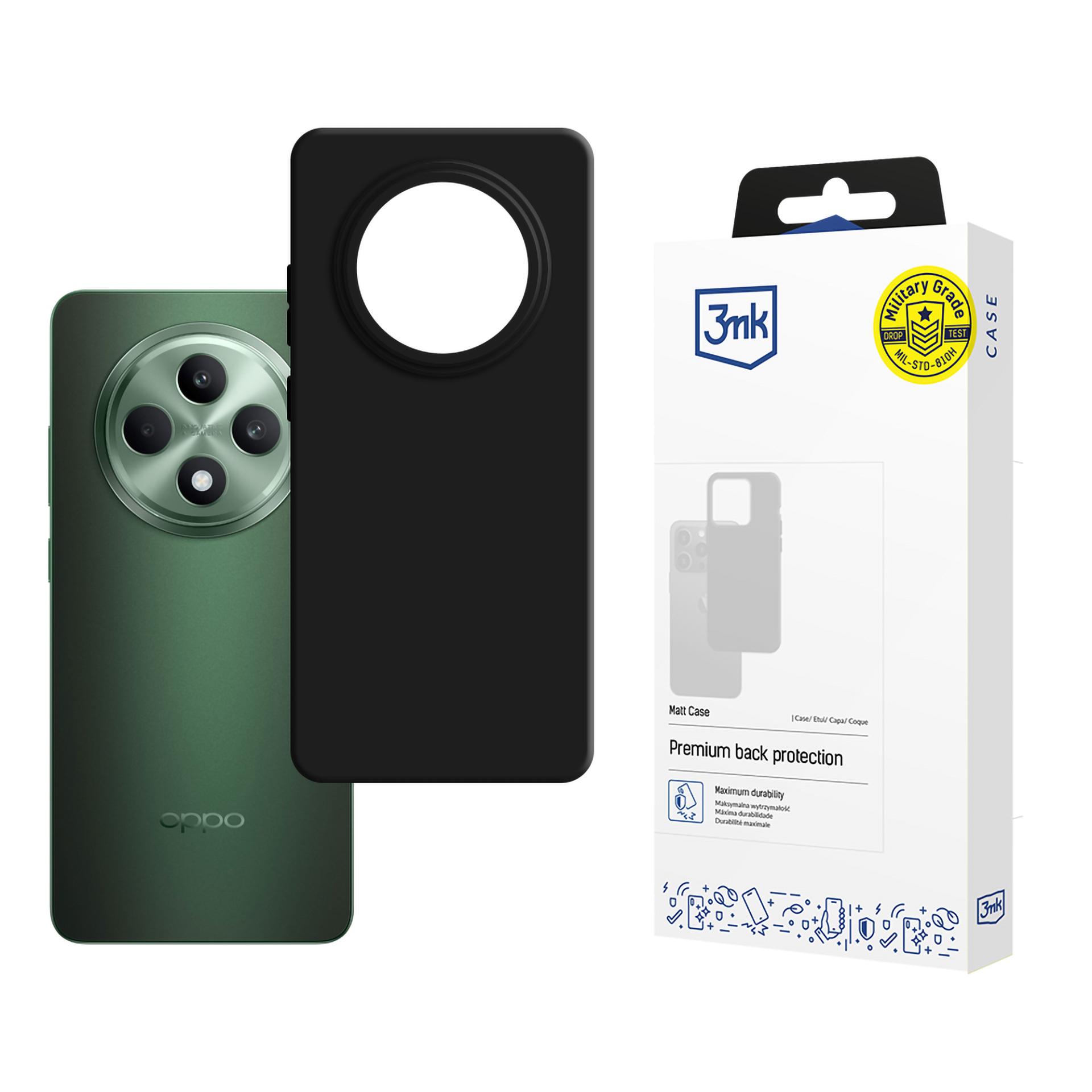 3mk Matinis dėklas telefonui Oppo Reno 12 F\FS - juodas