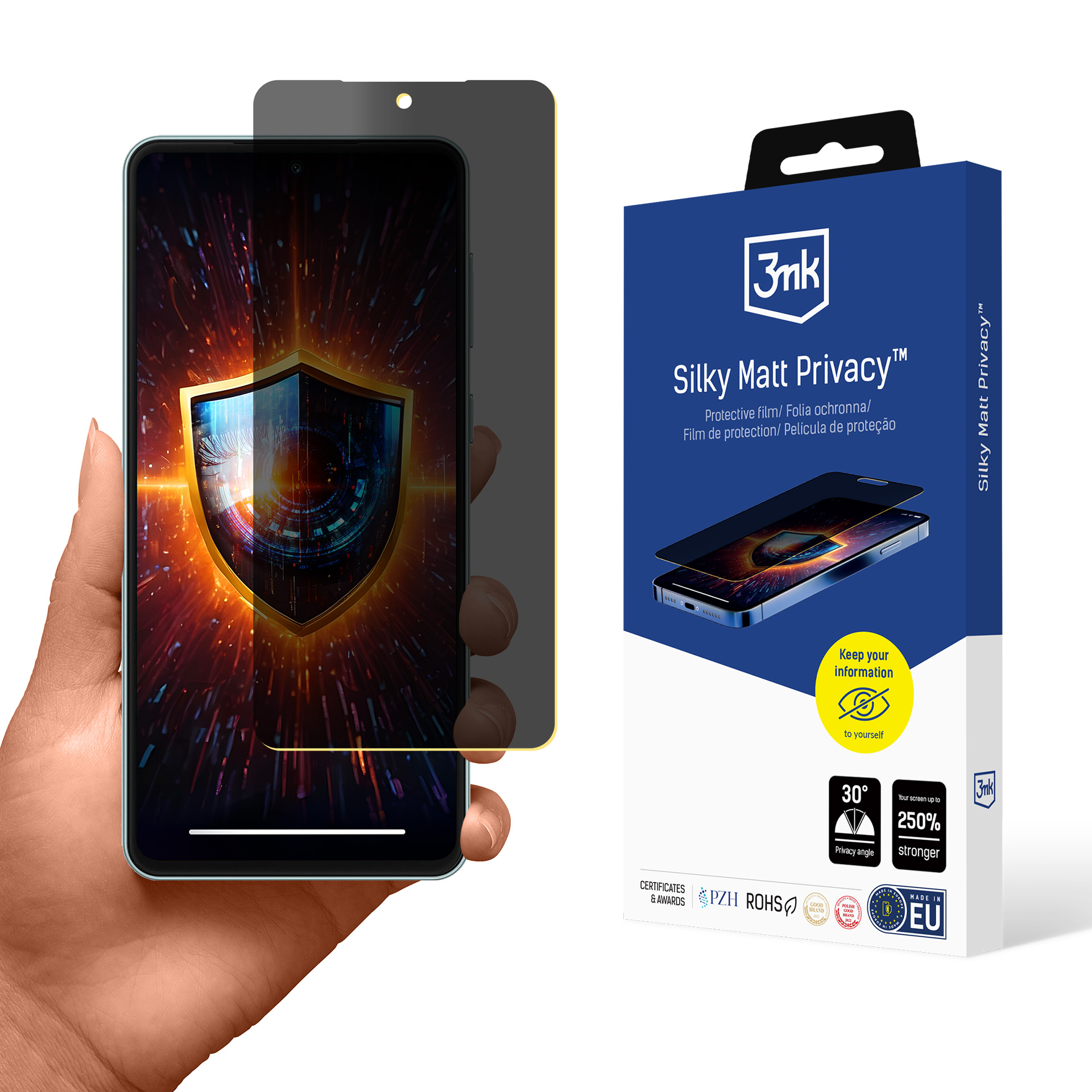 Матовая пленка для защиты приватности 3mk Silky Matt Privacy Samsung Galaxy M55