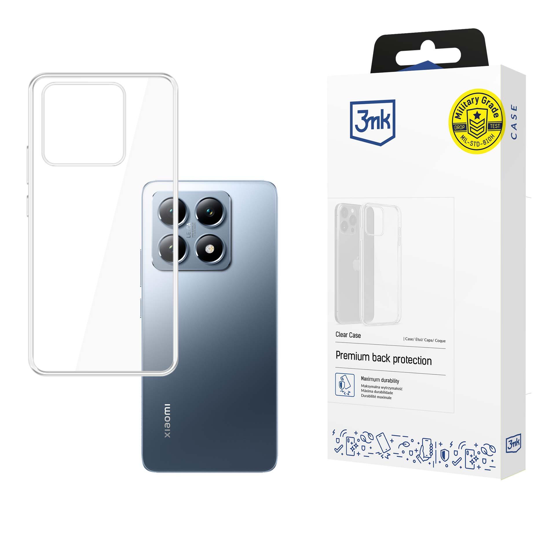 3mk skaidrus dėklas telefonui Xiaomi 14T - permatomas