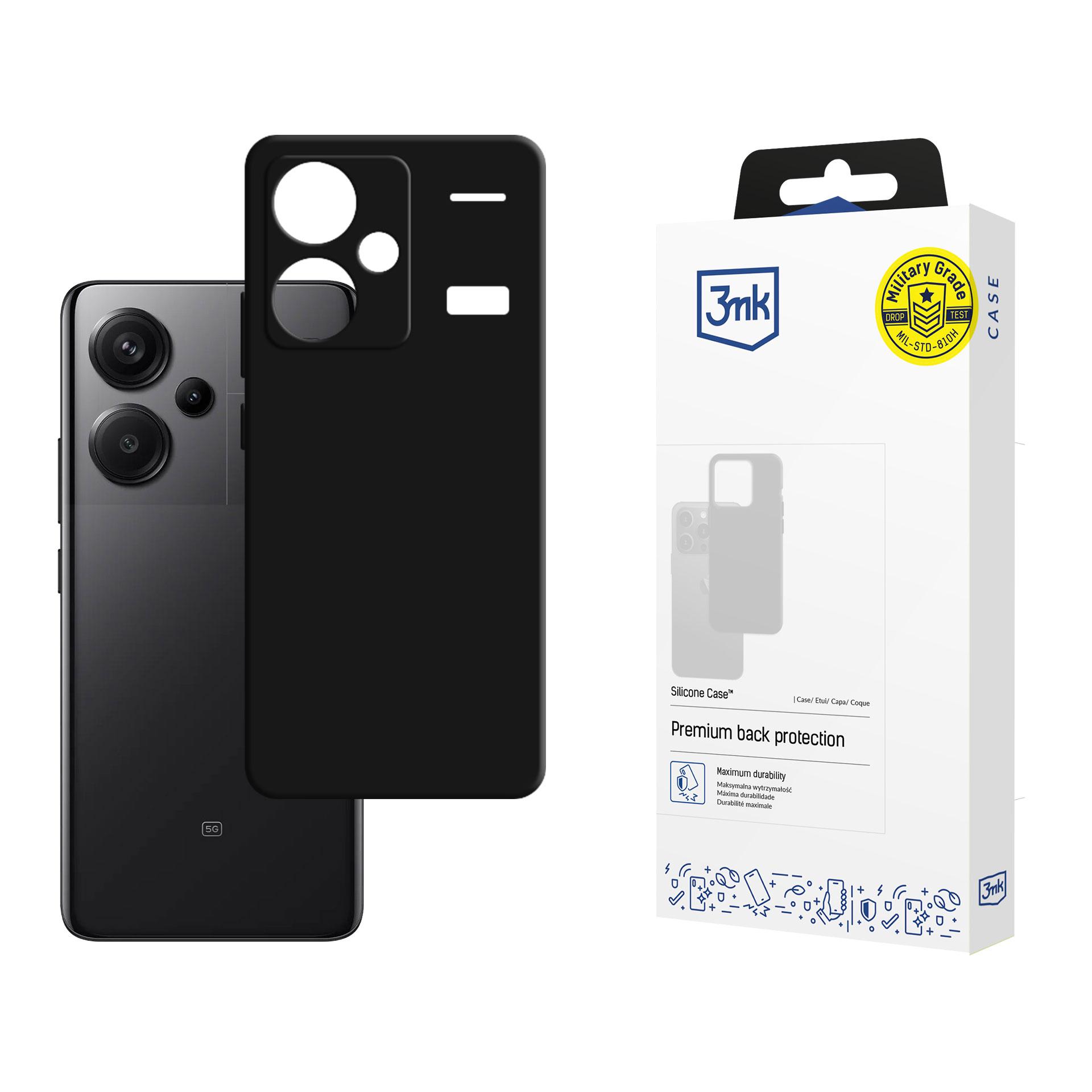 3mk силиконовый чехол Xiaomi Redmi Note 13 Pro+ - черный