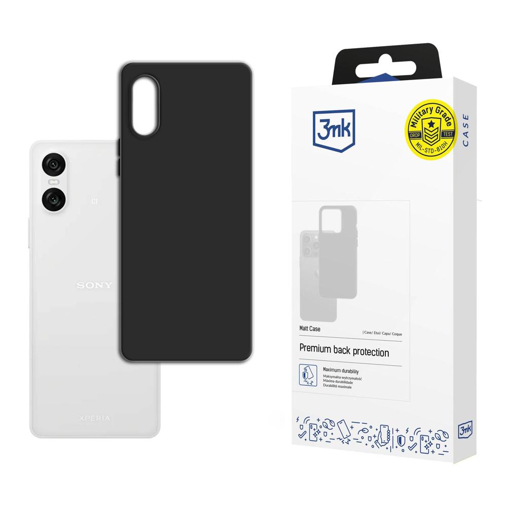3mk Matinis dėklas Sony Xperia 10 VI - juodas