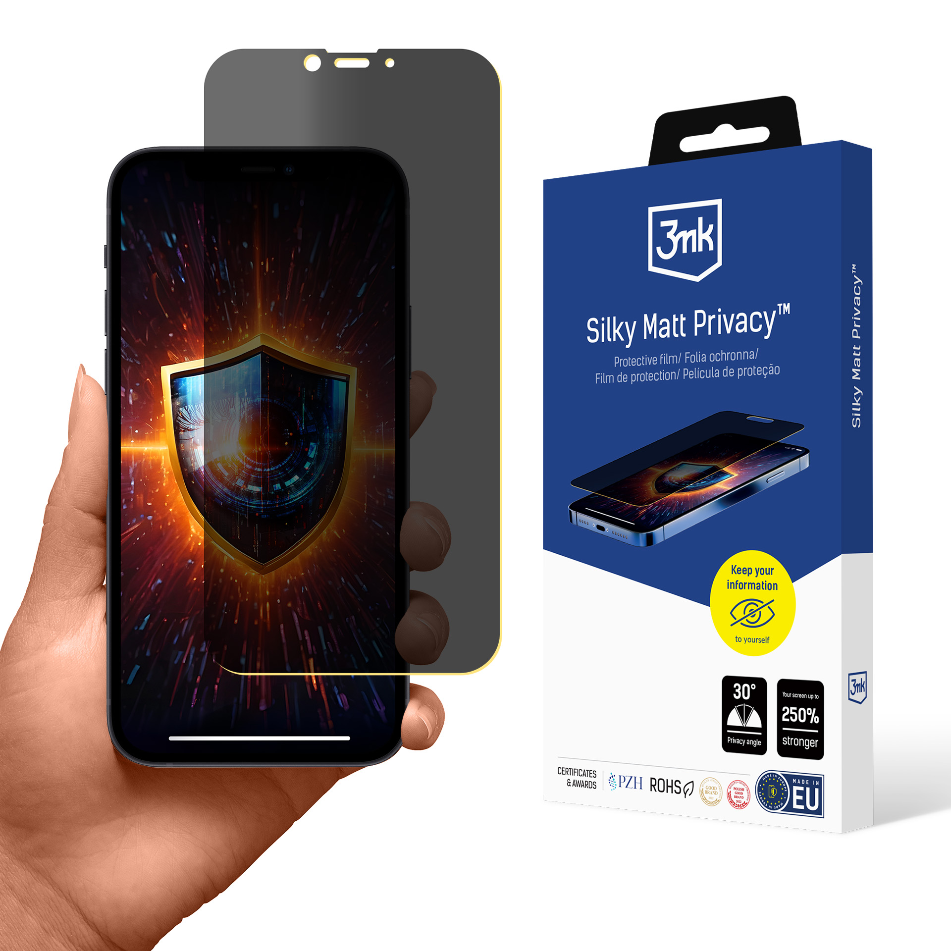 Матовая пленка для защиты приватности 3mk Silky Matt Privacy iPhone 13 Pro Max