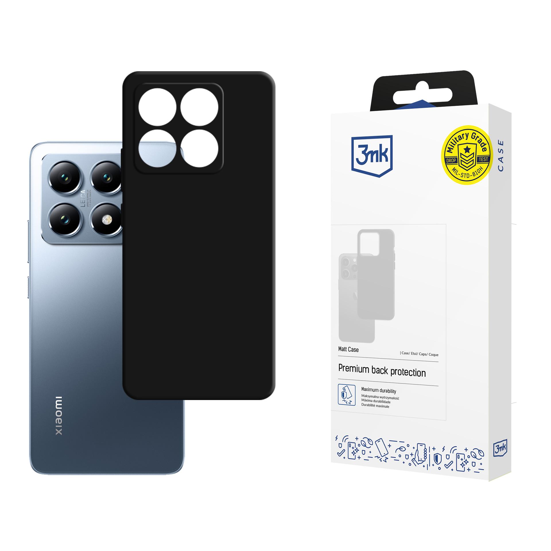 Dėklas 3mk Matt Case Xiaomi 14T juodas