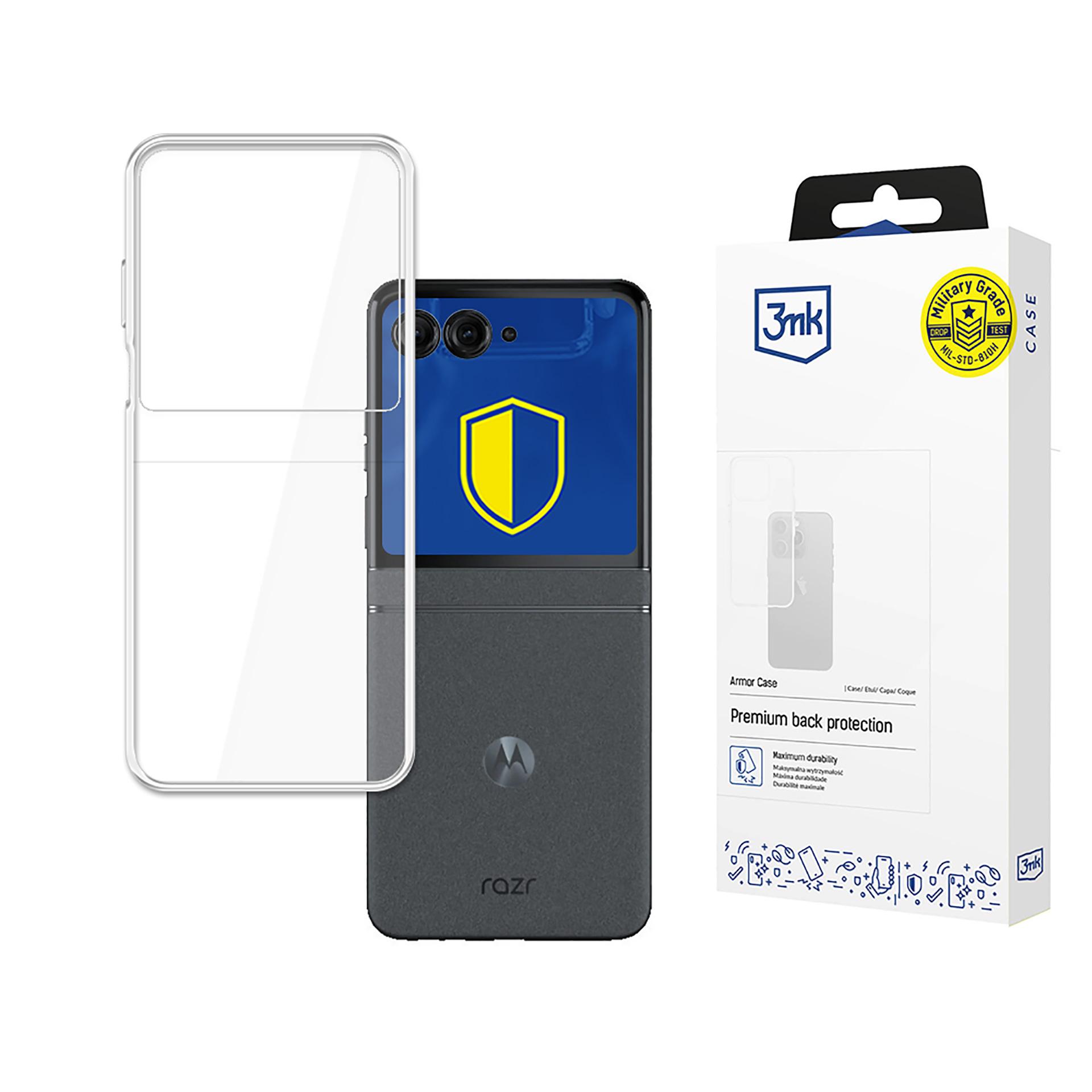 3mk Armor Case dėklas Motorola Razr 50 - skaidrus