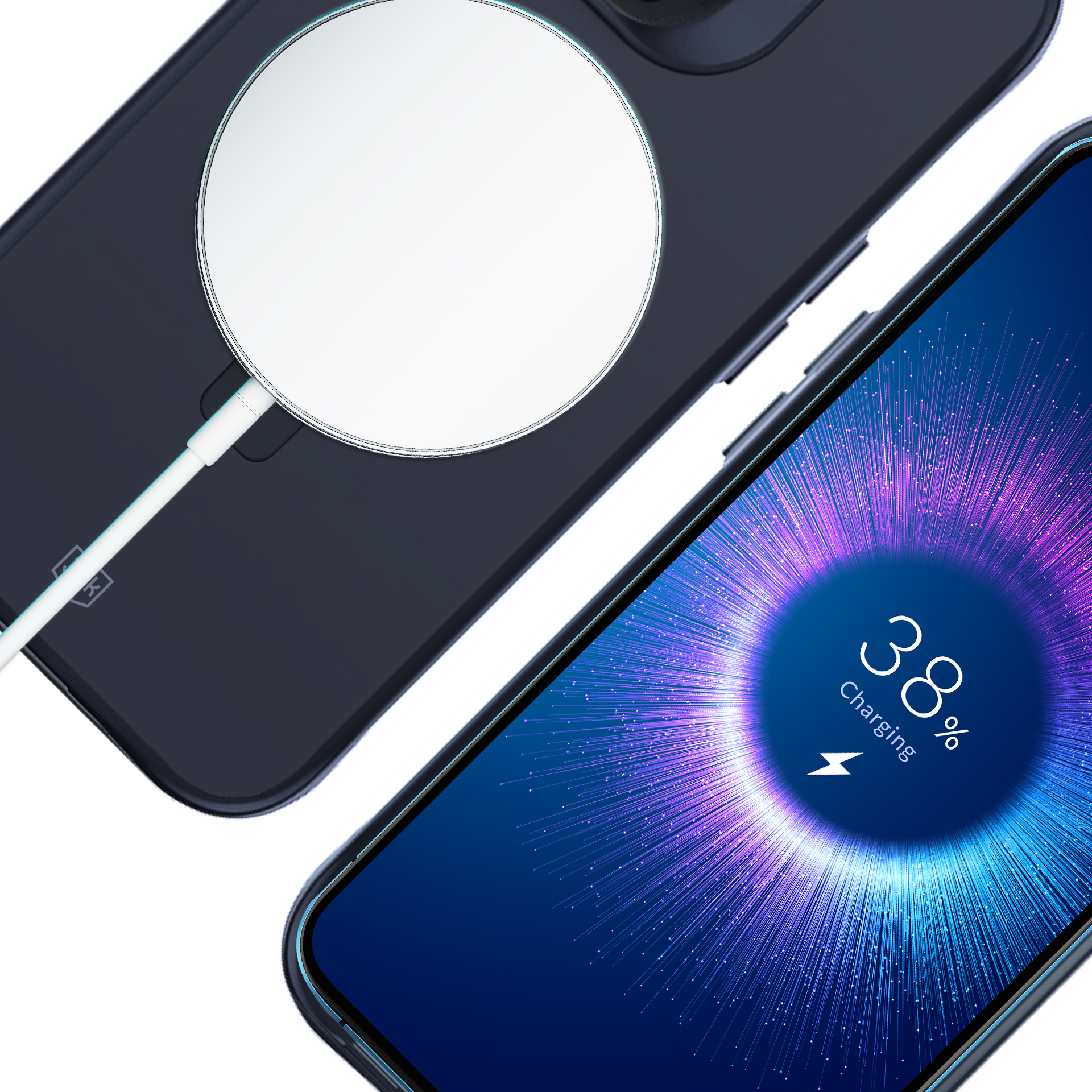 3mk Dūminis Dėklas Mag&Stovas Apple iPhone 15 pro max - Juodas