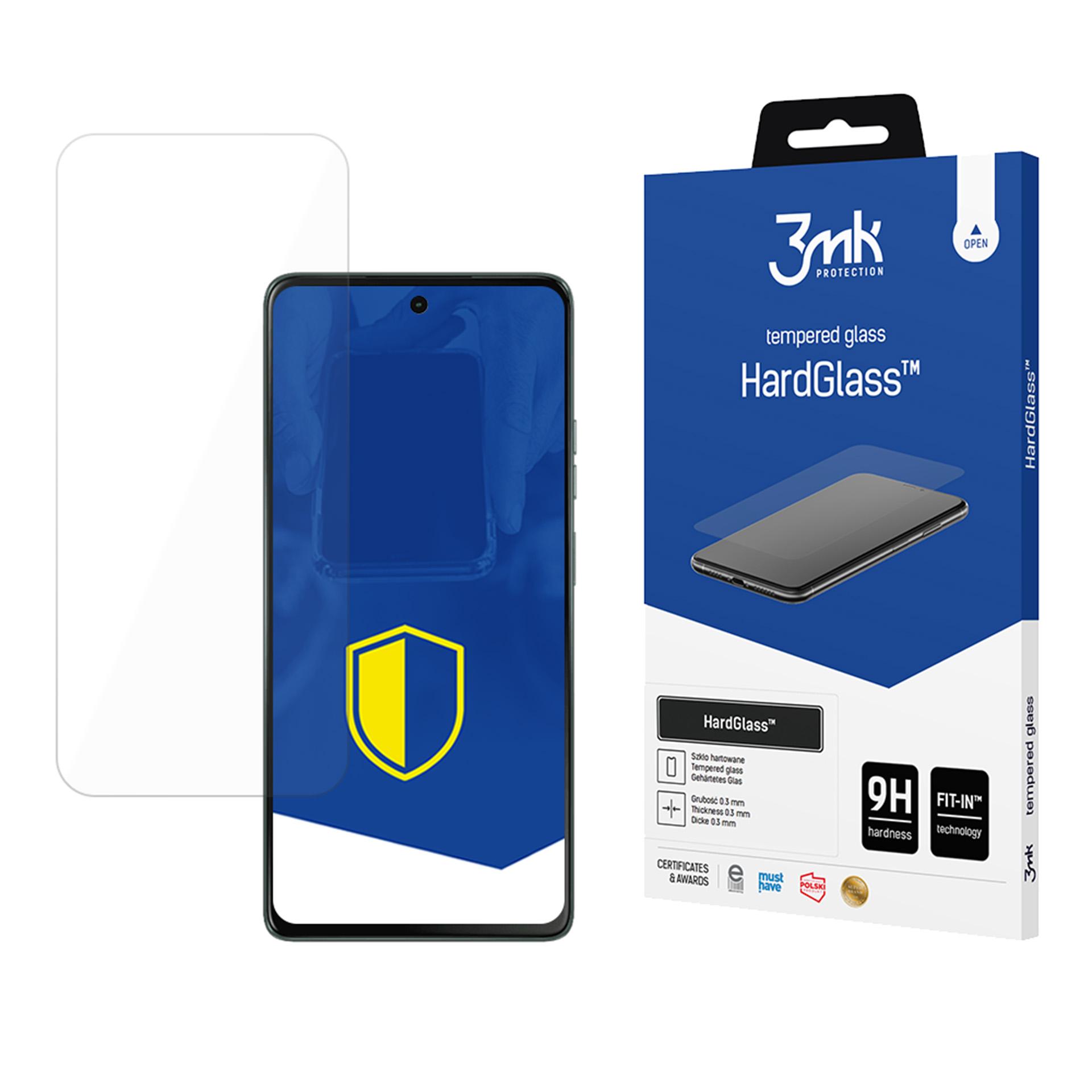 Tempered glass 3mk HardGlass for Motorola Moto G75