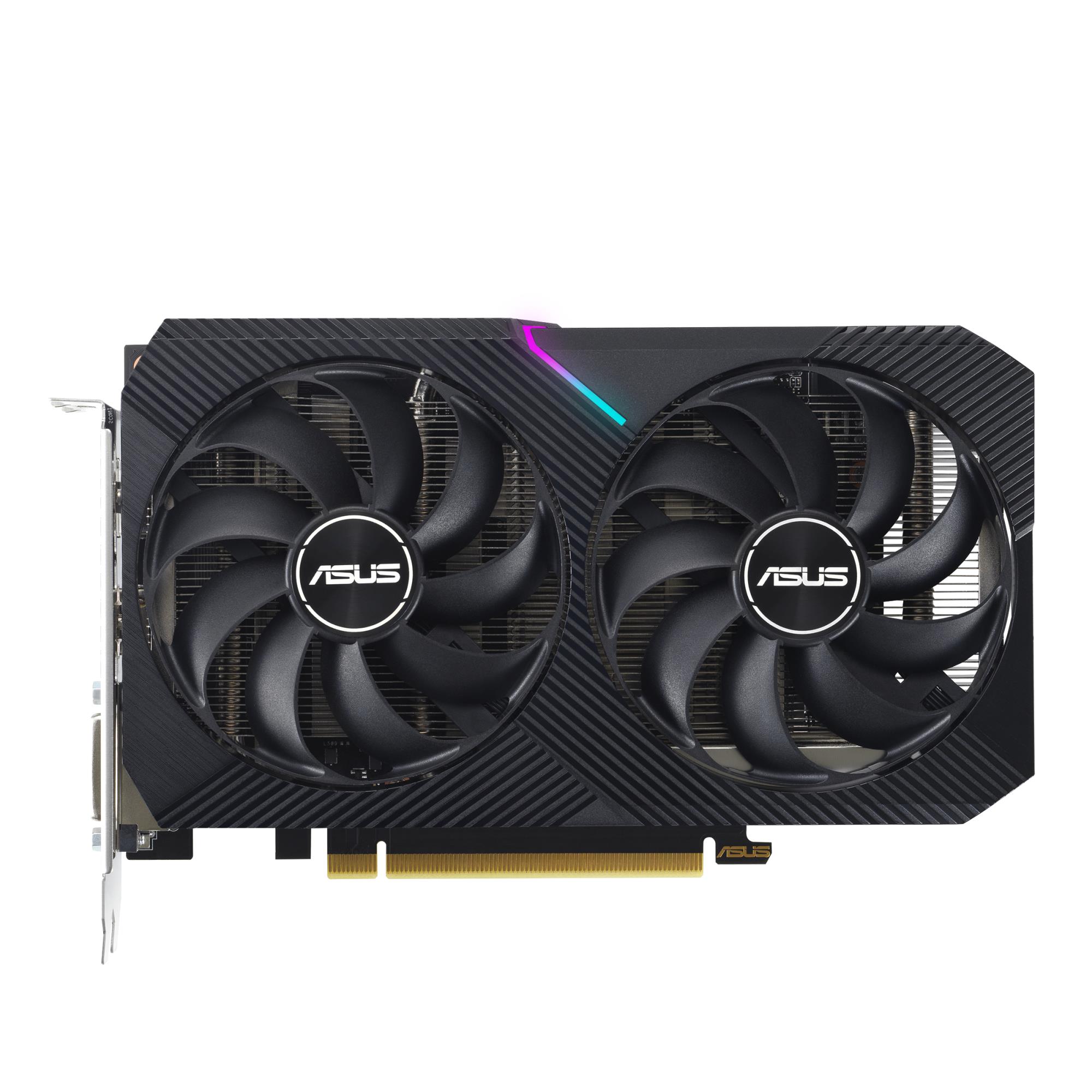 ASUS NVIDIA GeForce RTX 3050 8 GB GDDR6 128 bit PCIE 4.0 16x dviejų lizdų aušintuvas 1xDVI-D 1xHDMI 1xDisplayPort DUAL-RTX3050-O8G-V2 (vaizdo plokštė)