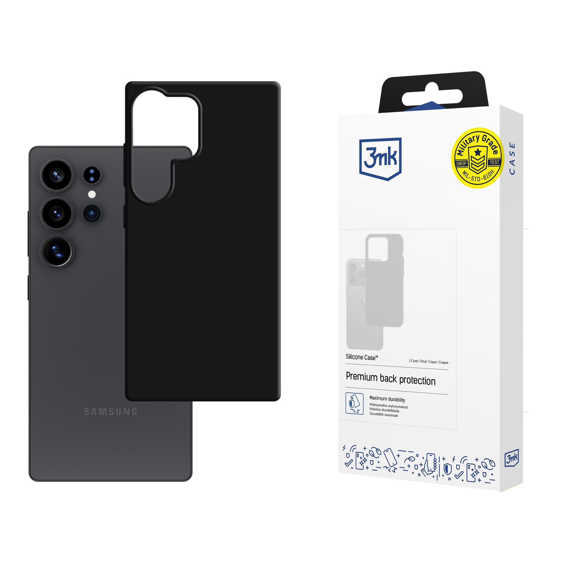 3mk silikoninis dėklas telefonui Samsung Galaxy S25 Ultra - juodas