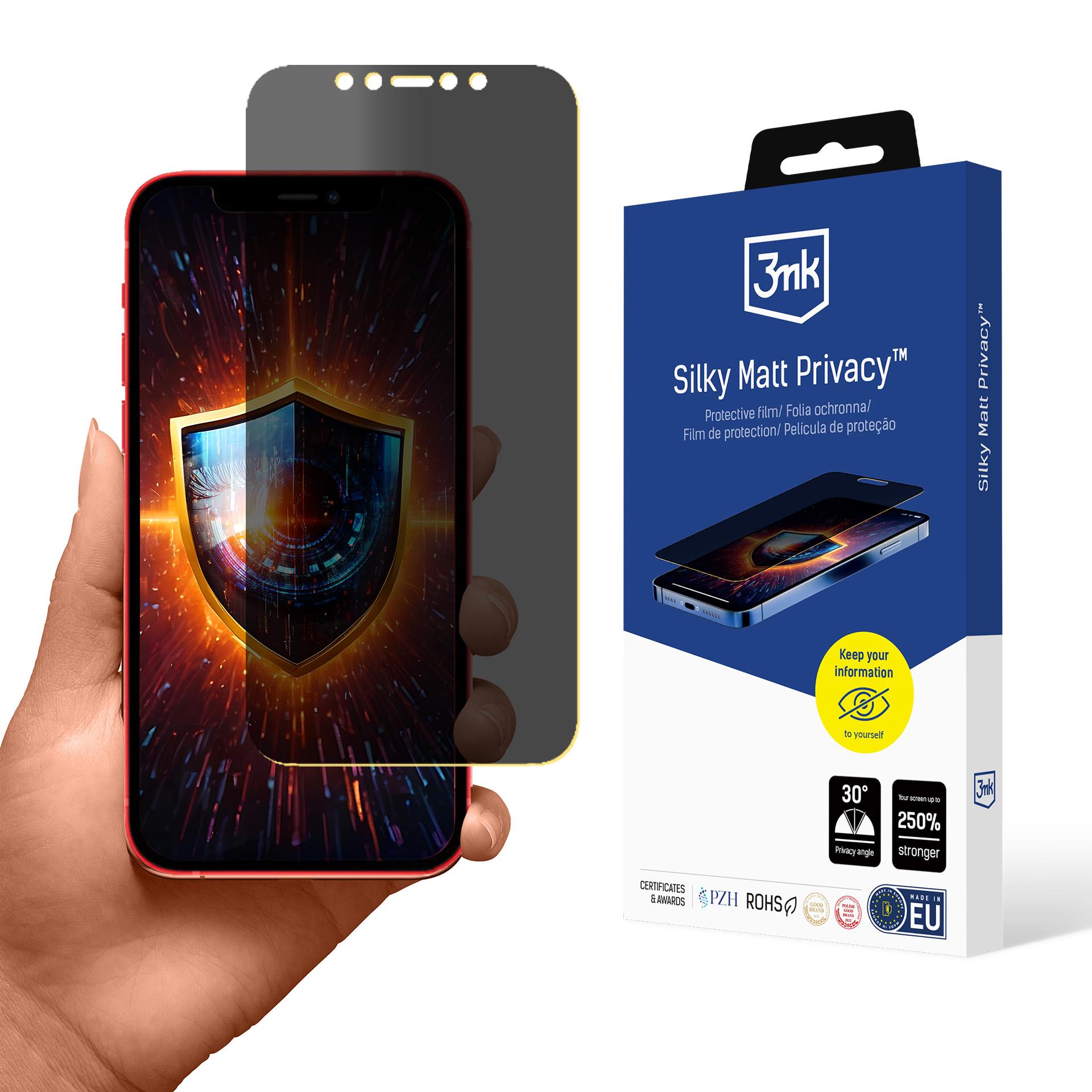 3mk Silky Matt Privacy apsauginis stikliukas Apple iPhone 12 Pro