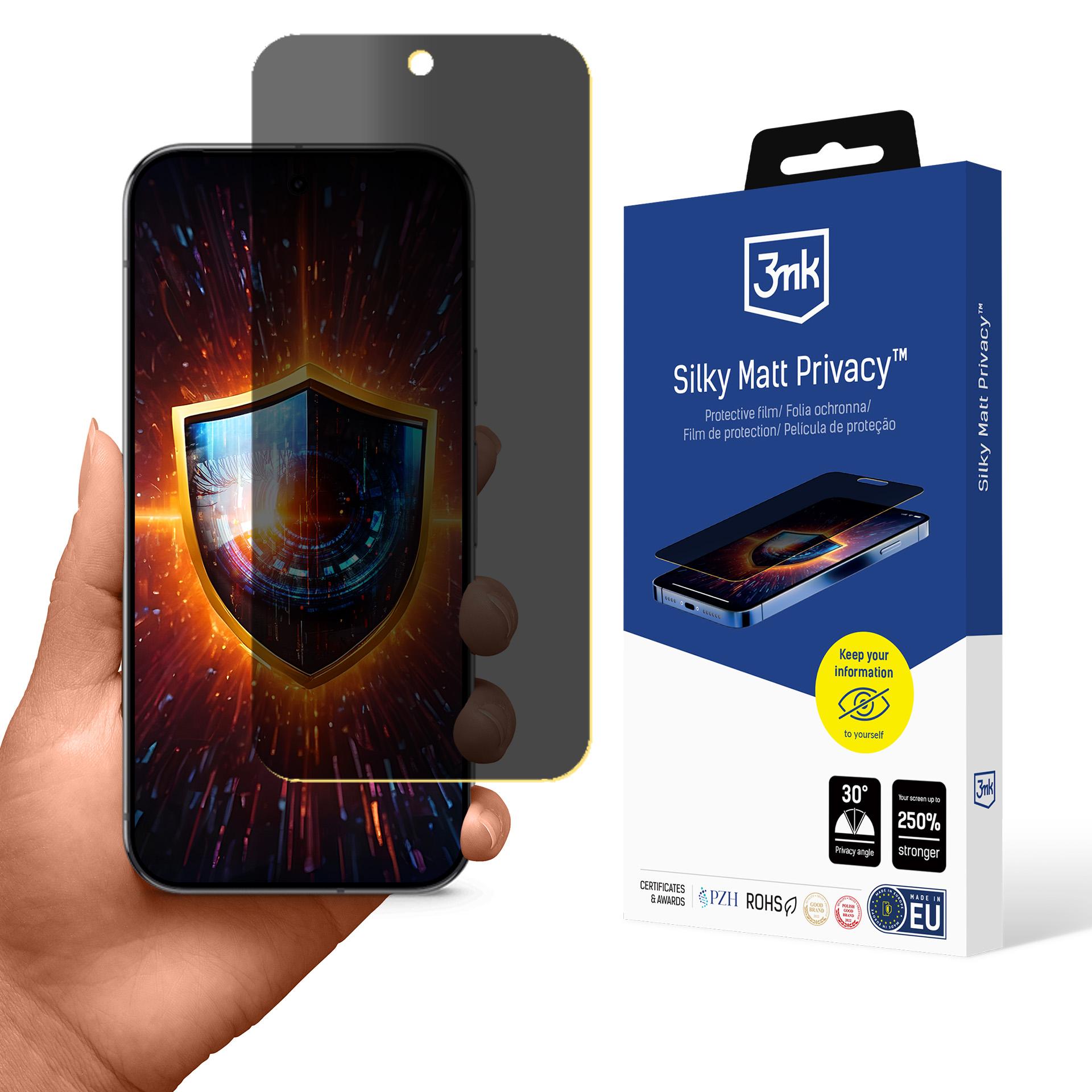 Privatumo ekrano apsauga 3mk Silky Matt Privacy skirta Google Pixel 9 Pro