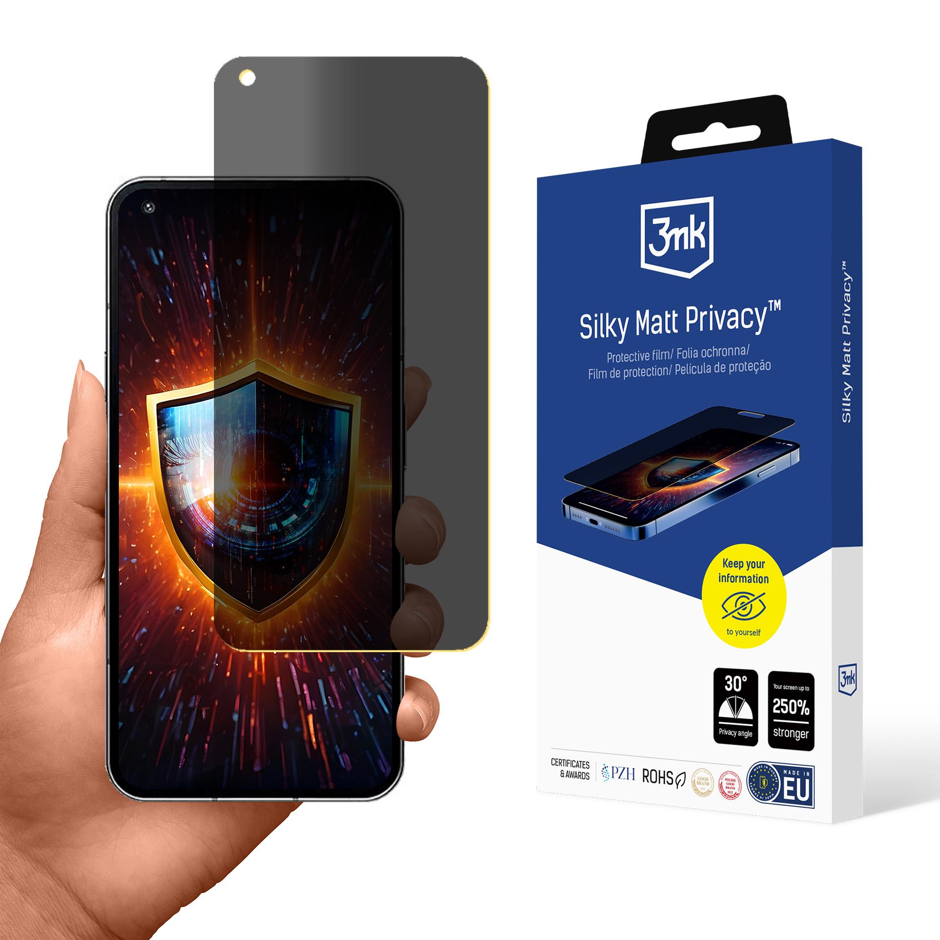 3mk Silky Matt Privacy matinis apsauginis stikliukas Nothing Phone 1