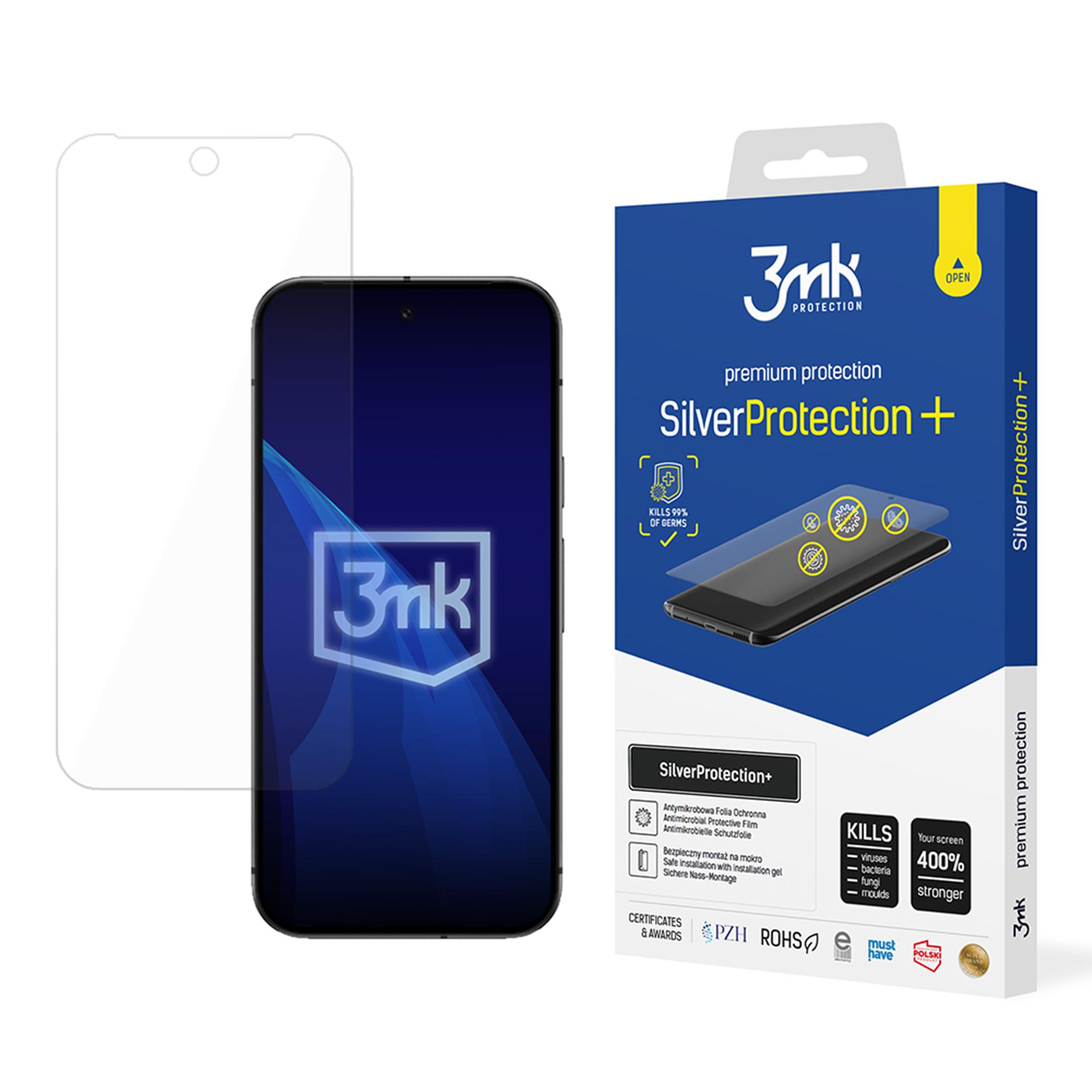 3mk SilverProtection+ antibakterinė apsauginė plėvelė Google Pixel 9A