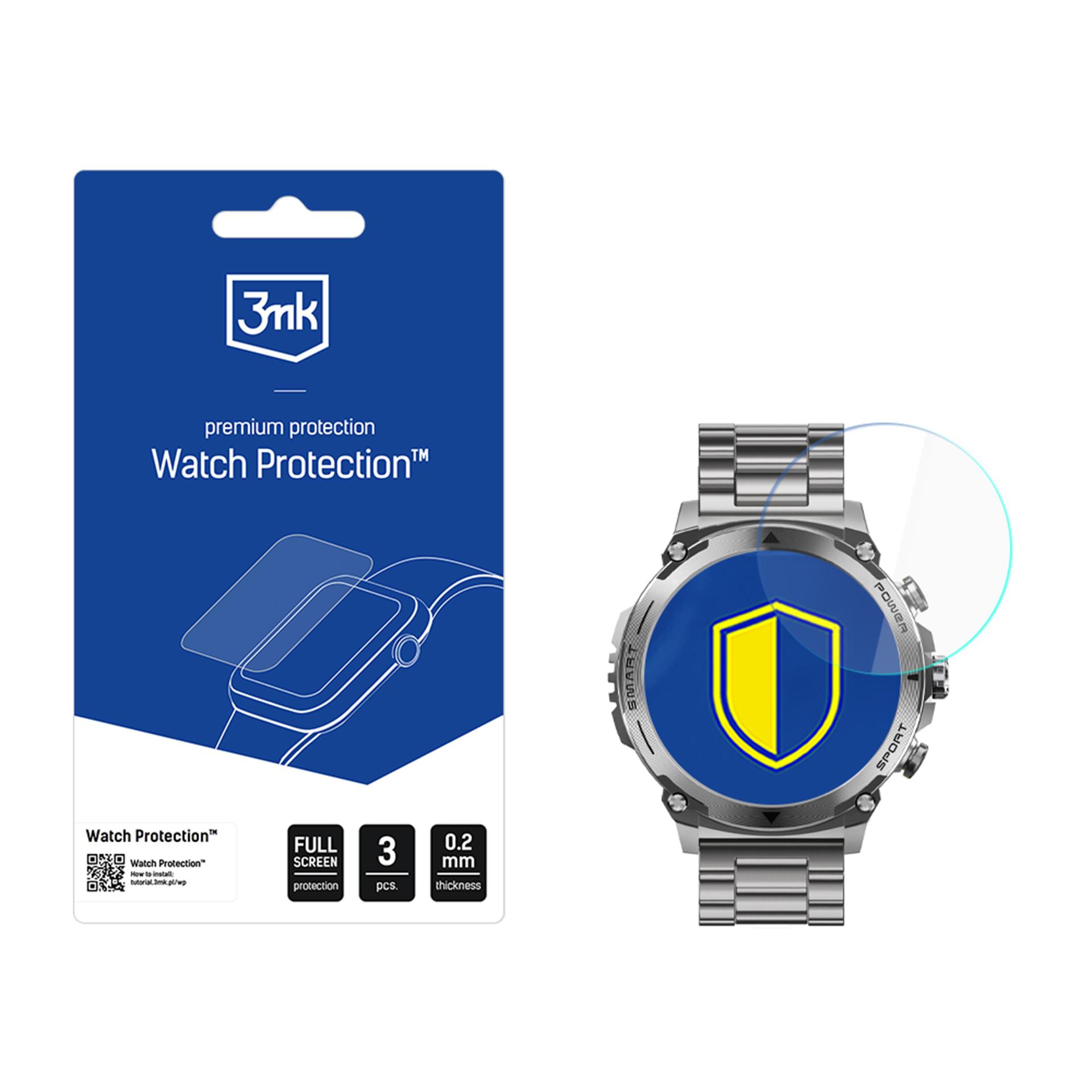 Защитная плёнка для смарт-часов 3mk Watch Protection FlexibleGlass для Garett Atom