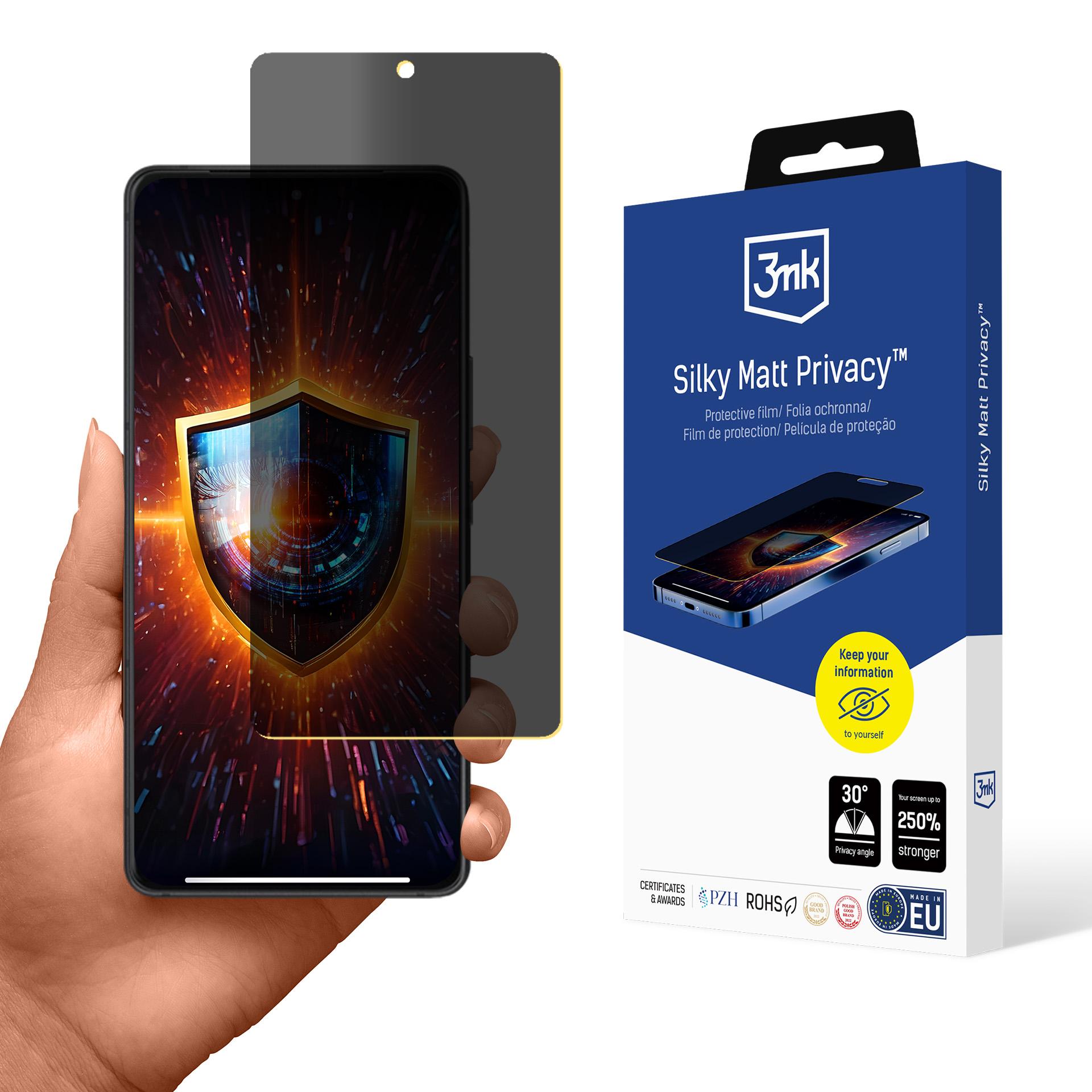 3mk Silky Matt Privacy matinė privatumo ekrano apsauga Asus ROG Phone 9 / 9 Pro