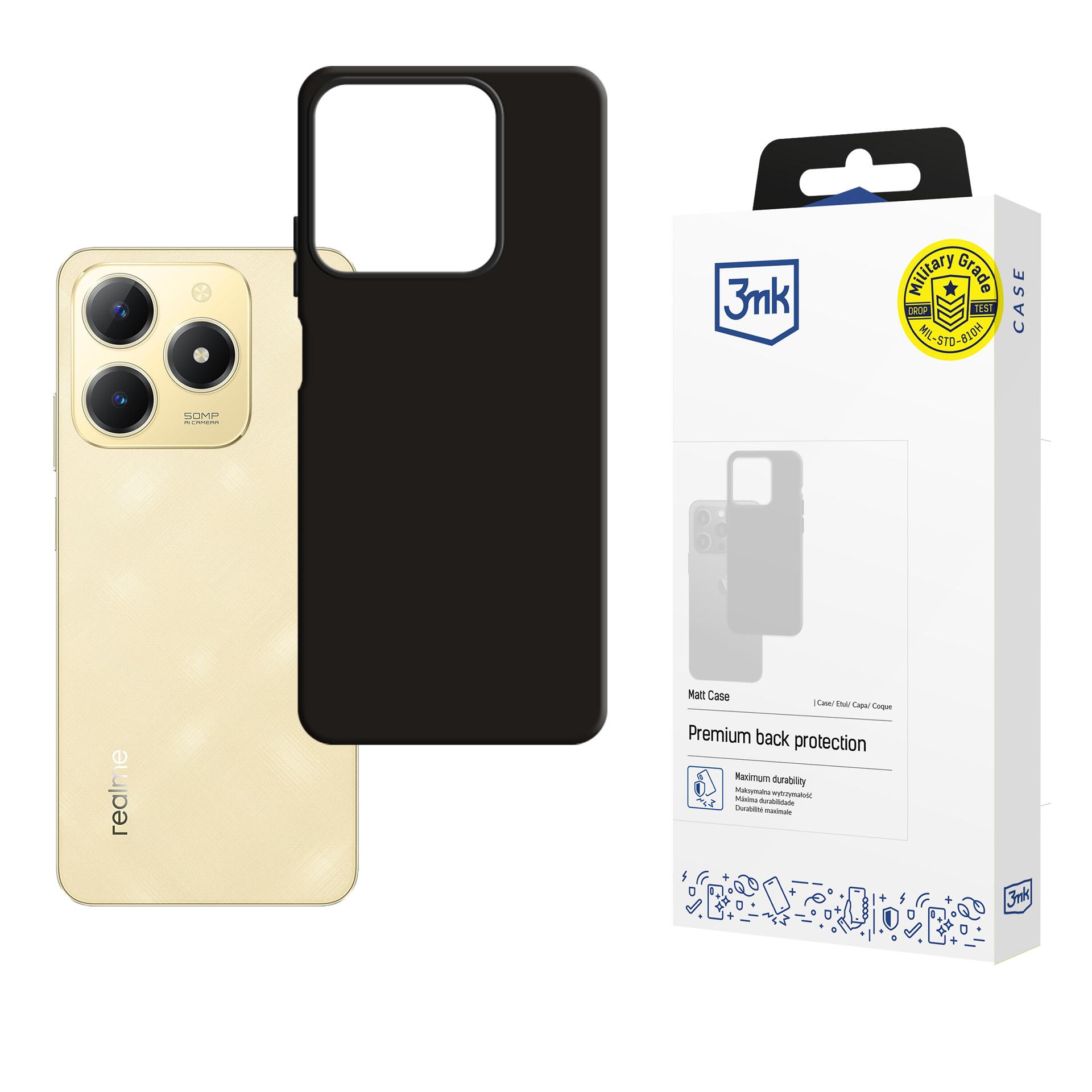 3mk Matinis dėklas Realme C61 - juodas