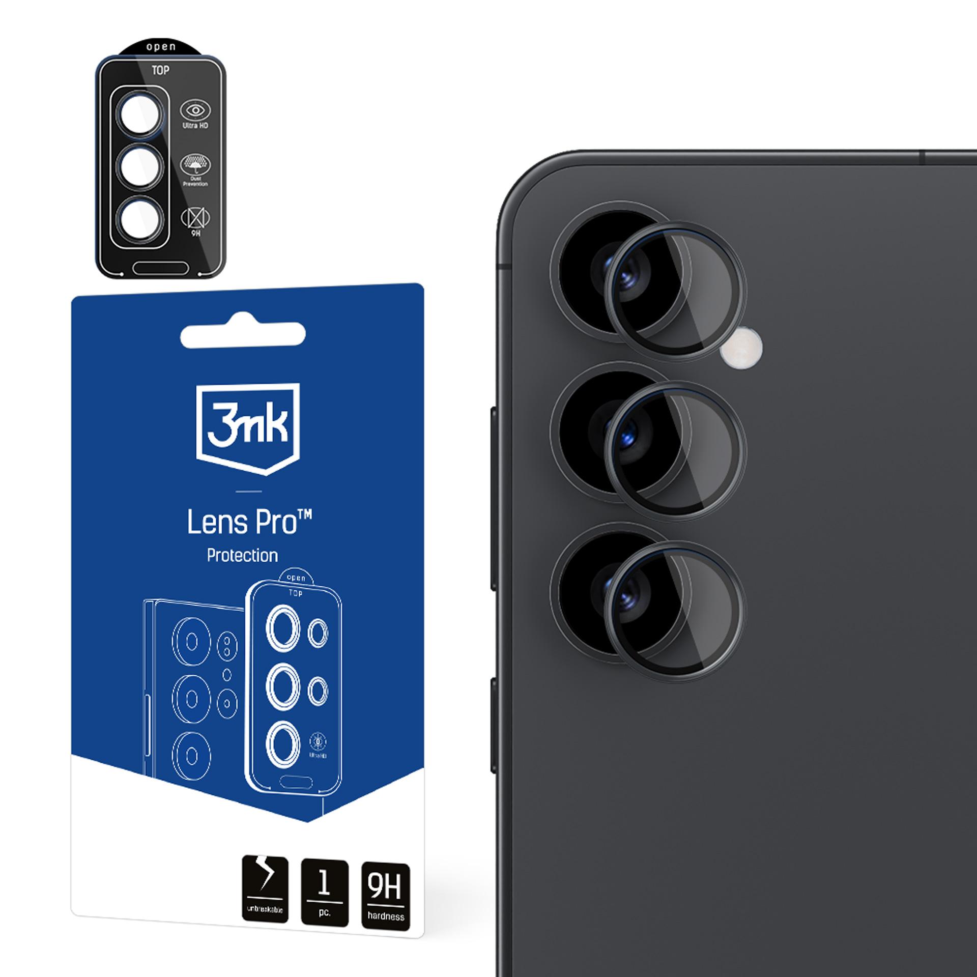 Kameros lęšio stiklas 3mk Lens Protection Pro juodas Samsung Galaxy S25+