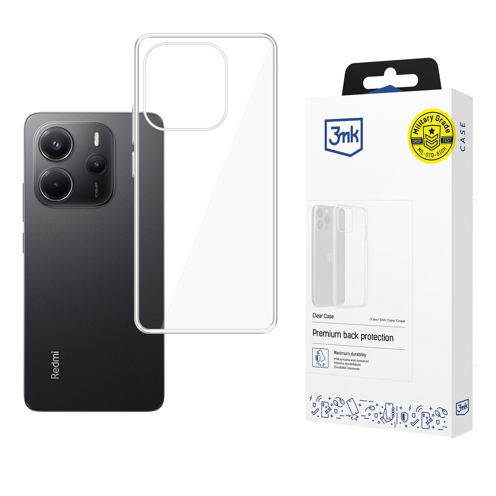 Чехол 3mk Clear Case 1,2mm Xiaomi Redmi Note 14 4G
