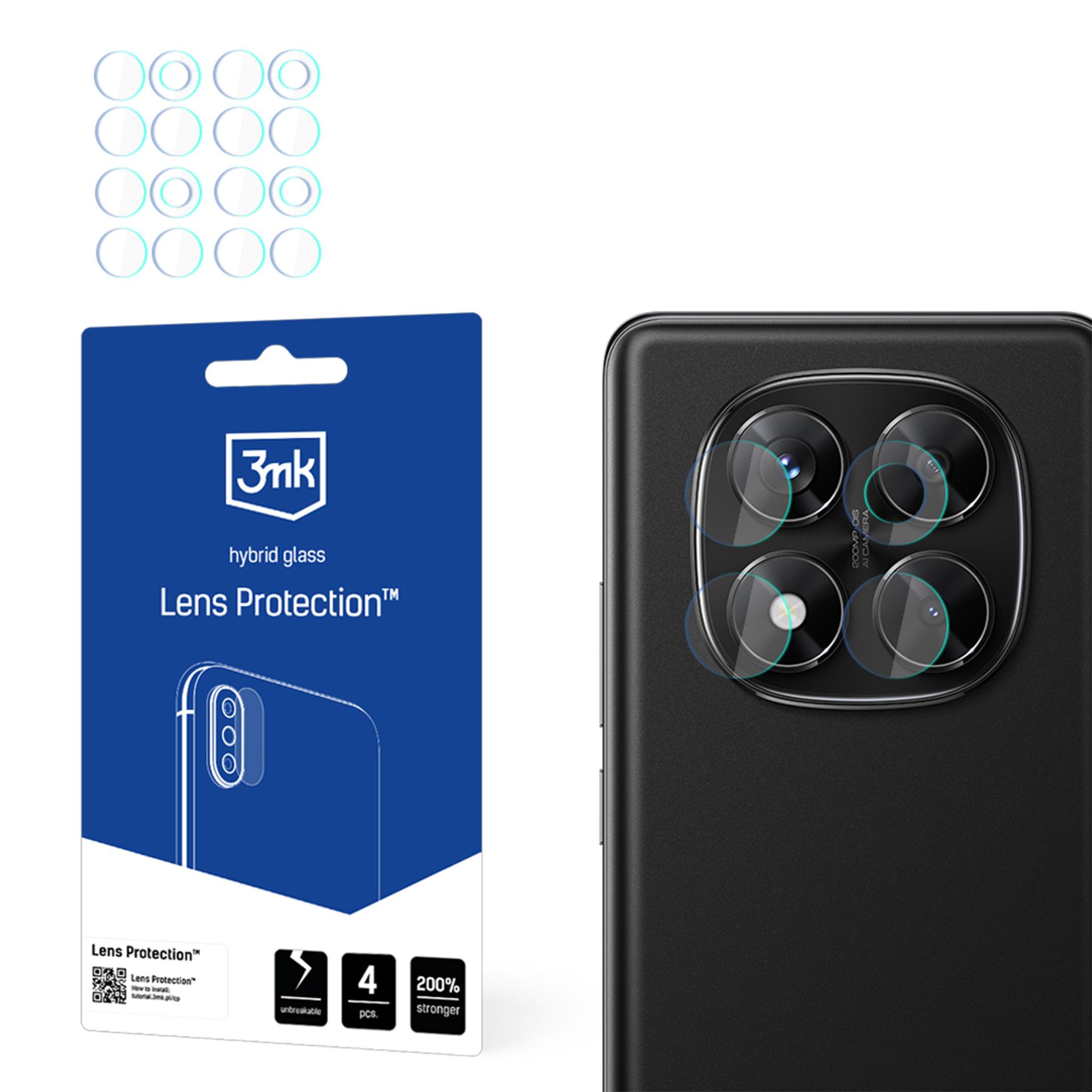 Hybrid Glass for Camera Lens 3mk Lens Protection for Xiaomi Redmi Note 14 Pro 4G
