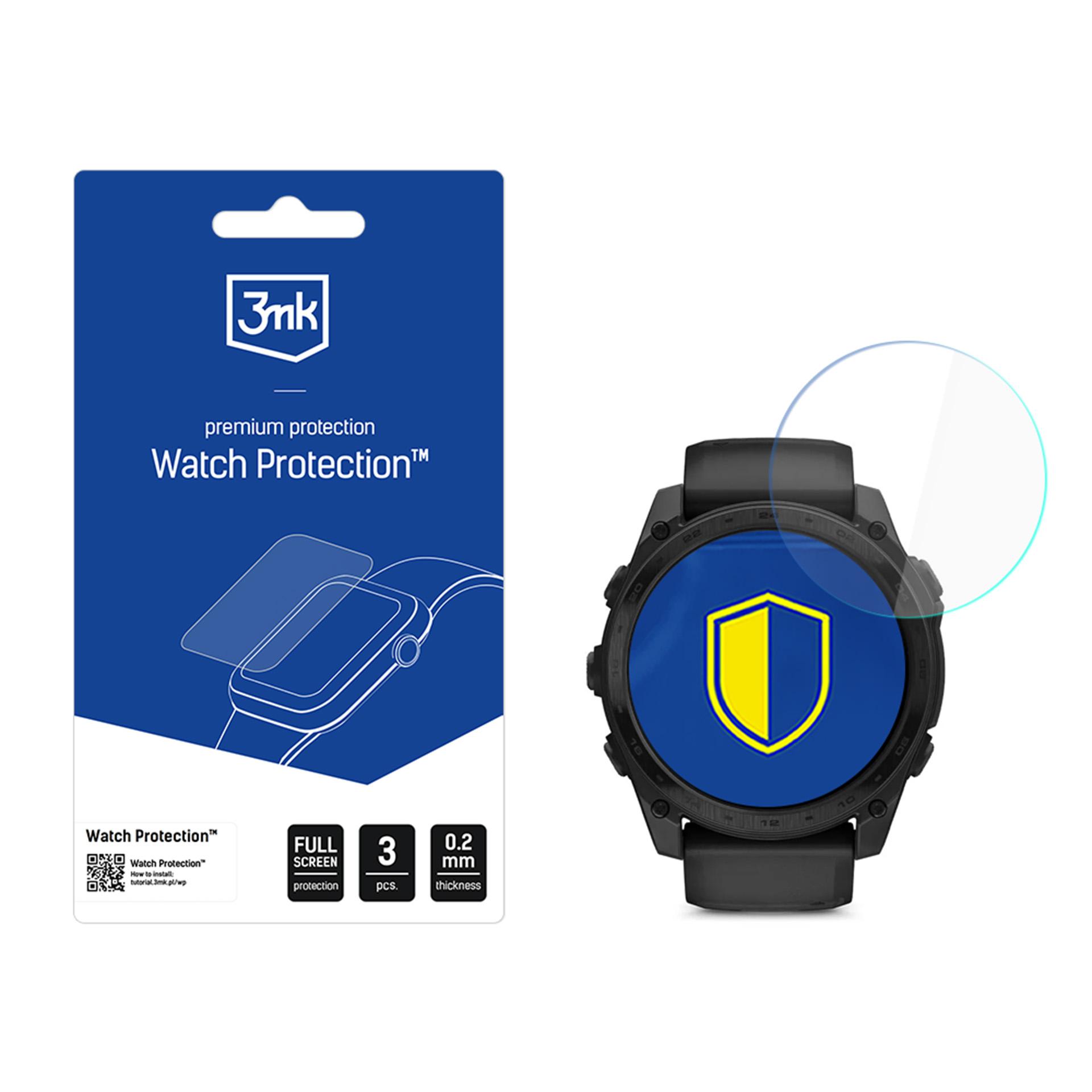 Гибридное стекло 3mk Watch Protection FlexibleGlass для Garmin Tactix 8 51мм (Amoled, Solar)