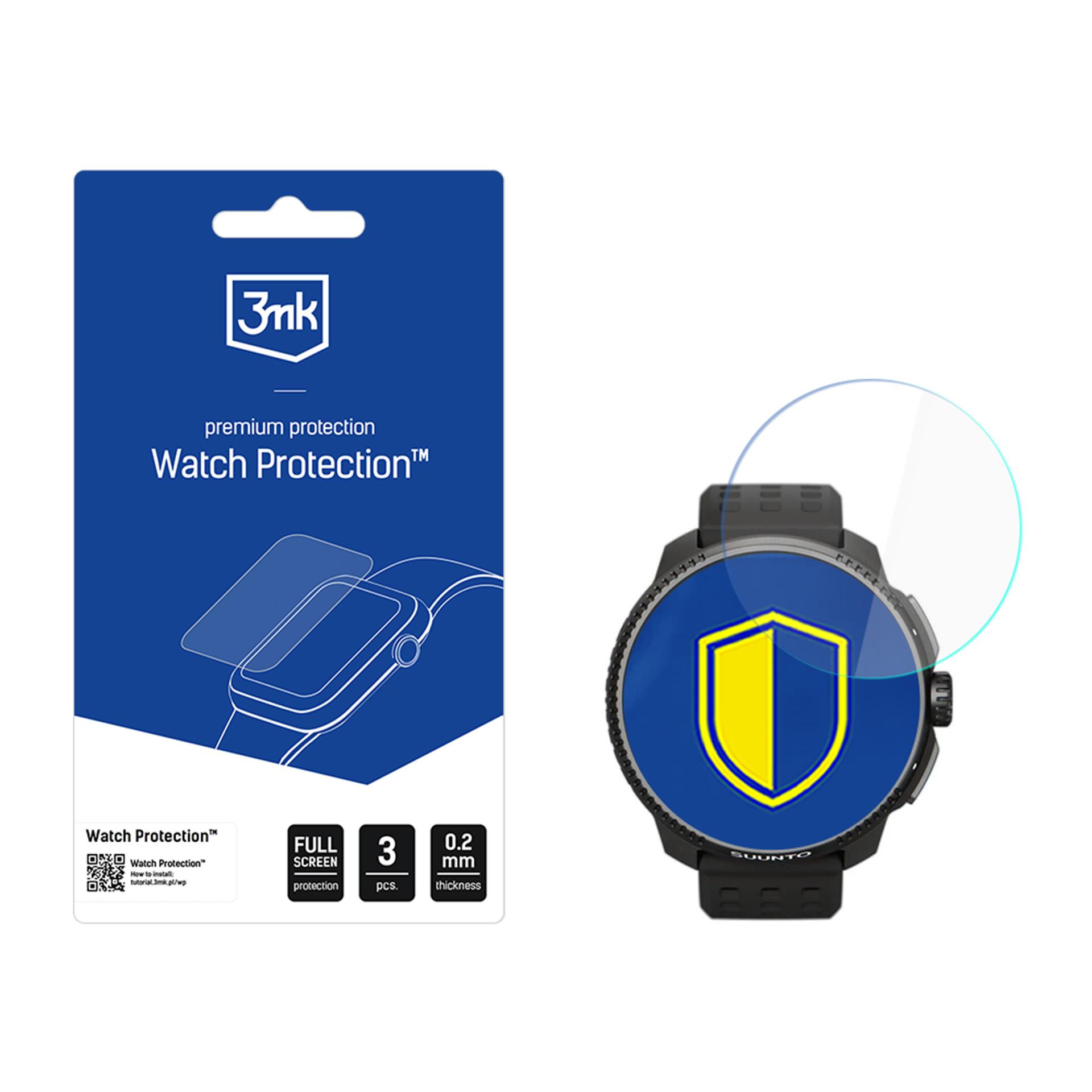 Защитная плёнка для смарт-часов 3mk Watch Protection FlexibleGlass для Suunto Race All (49мм)