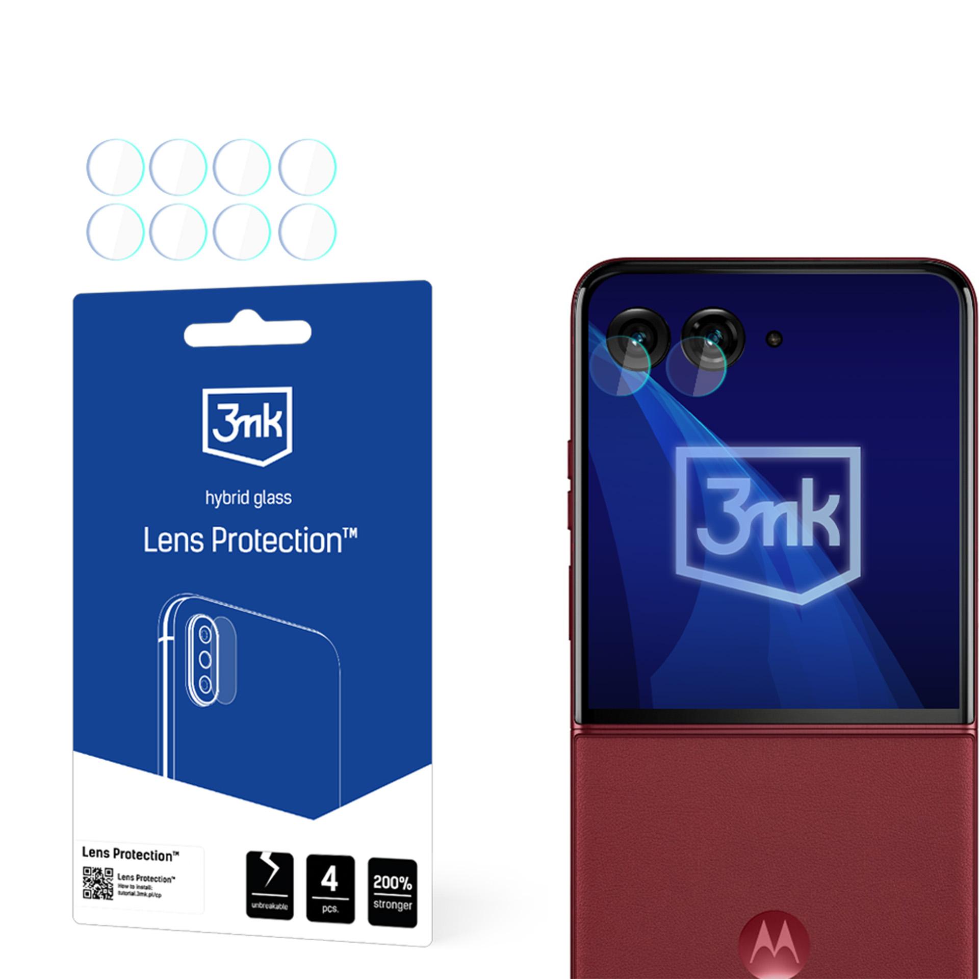3mk objektyvo apsauga kameros stiklas Motorola Razr 60 Ultra