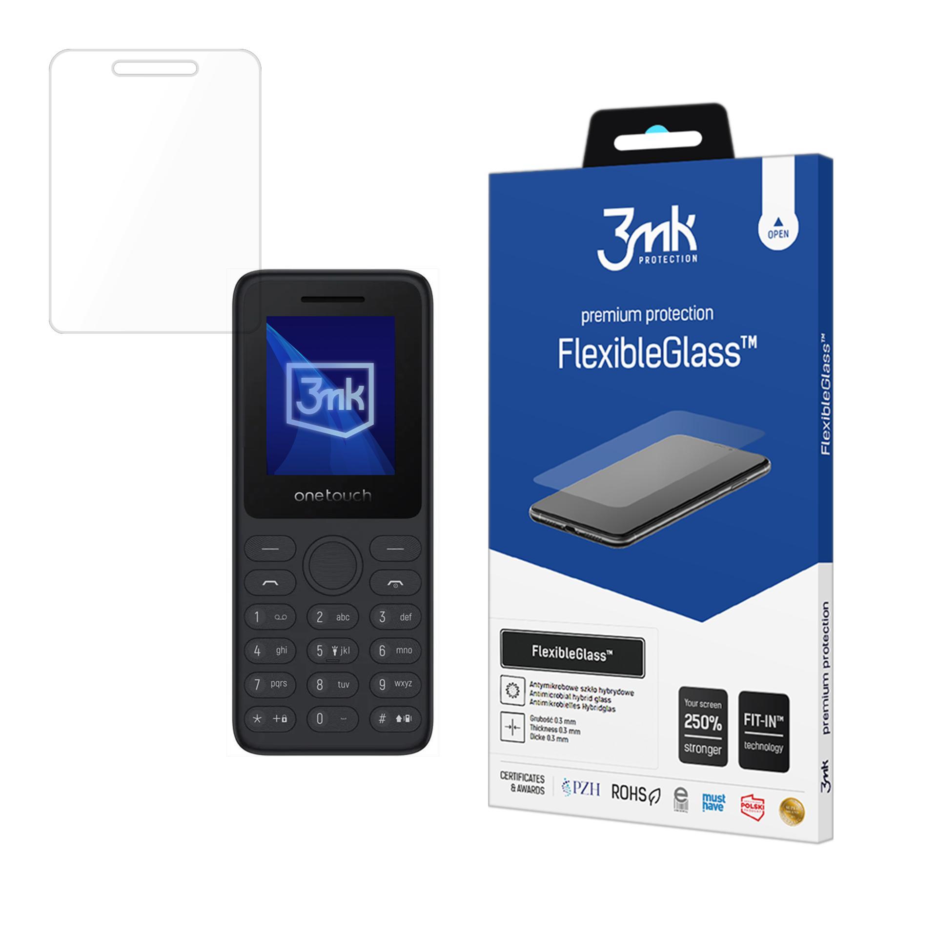 Hibridinis stiklas 3mk FlexibleGlass TCL onetouch 4021