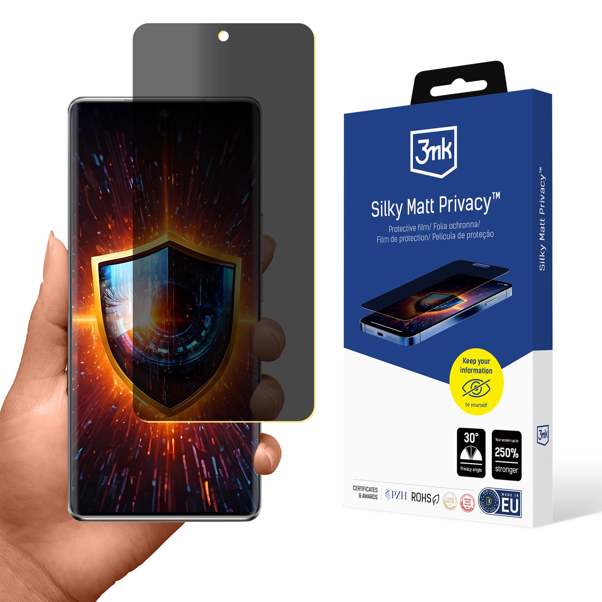 3mk Silky Matt Privacy™ matinė ekrano apsauginė plėvelė Vivo V50 Lite 4G