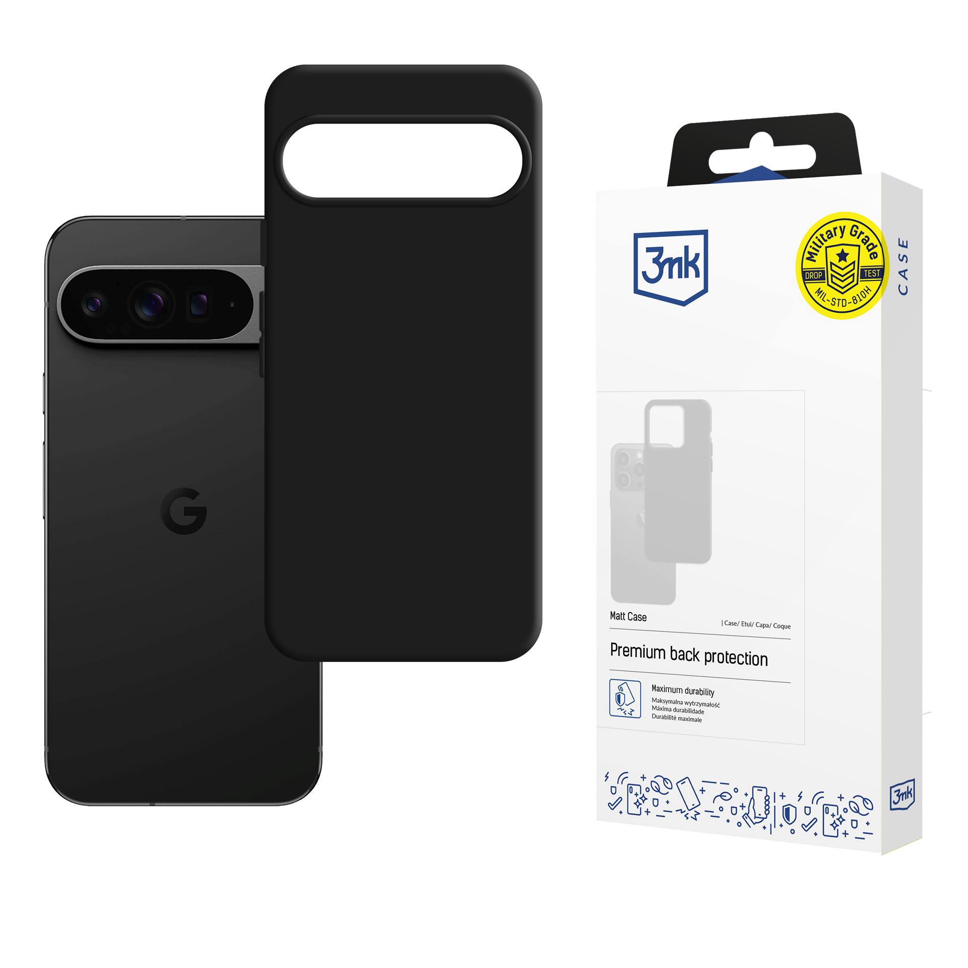 3mk Matt dėklas Google Pixel 10 Pro XL - matinė juoda