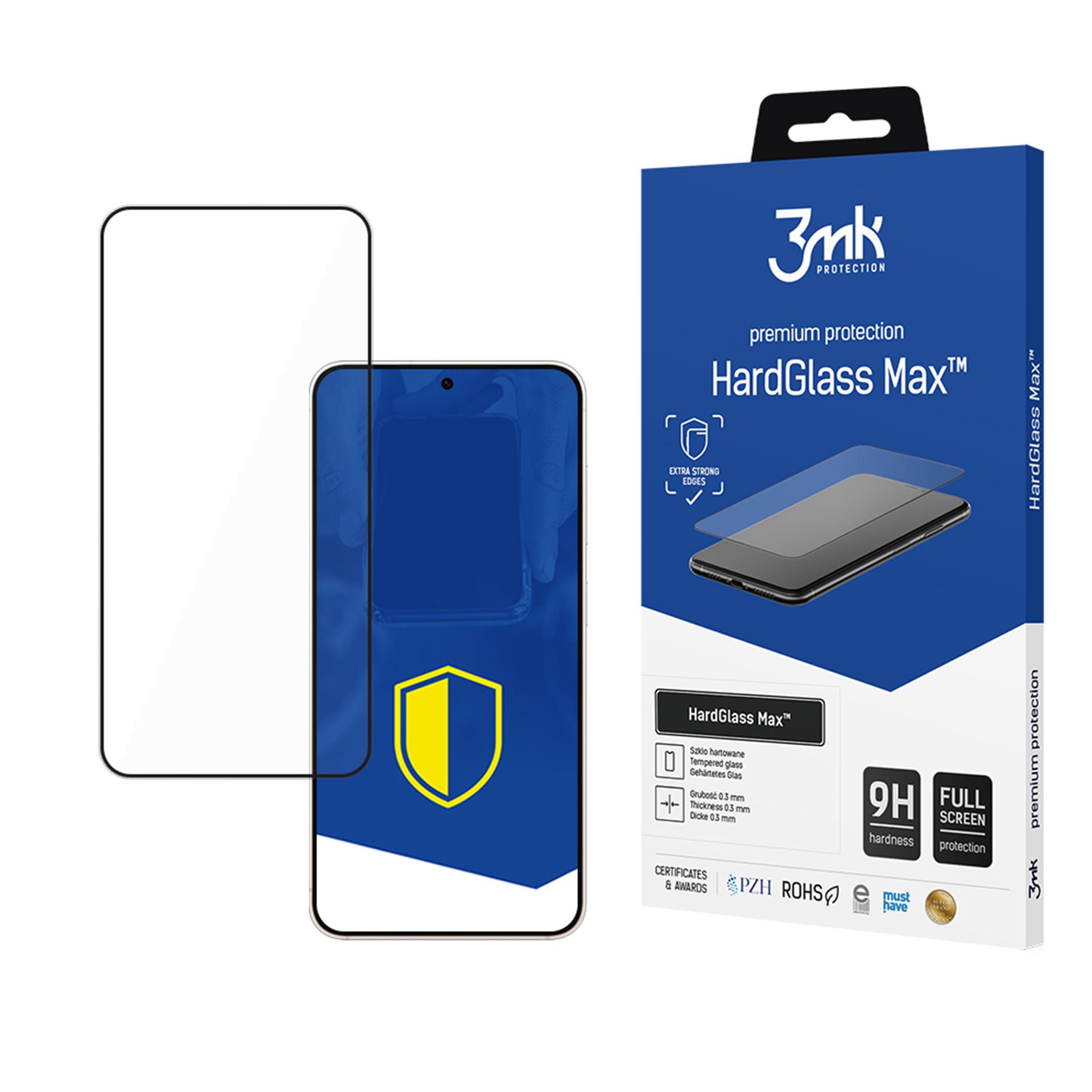 Apsauginis stiklas 3mk HardGlass Max juodas skirta Samsung Galaxy S25 Edge