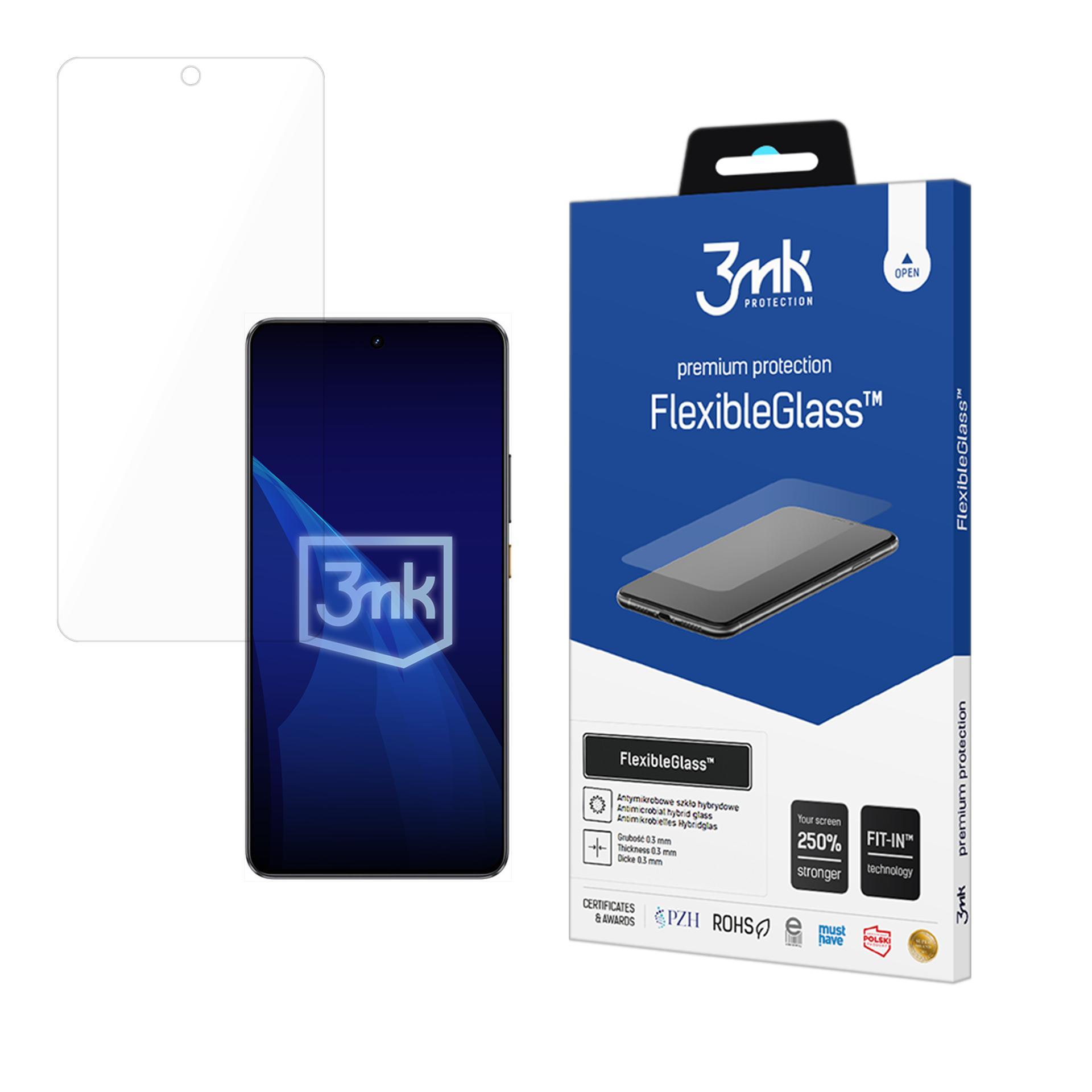 Гибридное стекло 3mk FlexibleGlass на Realme GT 7T