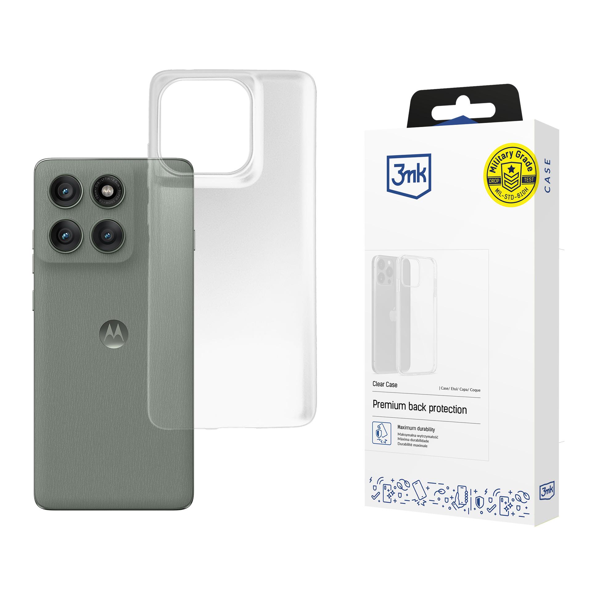 3mk Armor Case dėklas Motorola Edge 60 Pro - skaidrus
